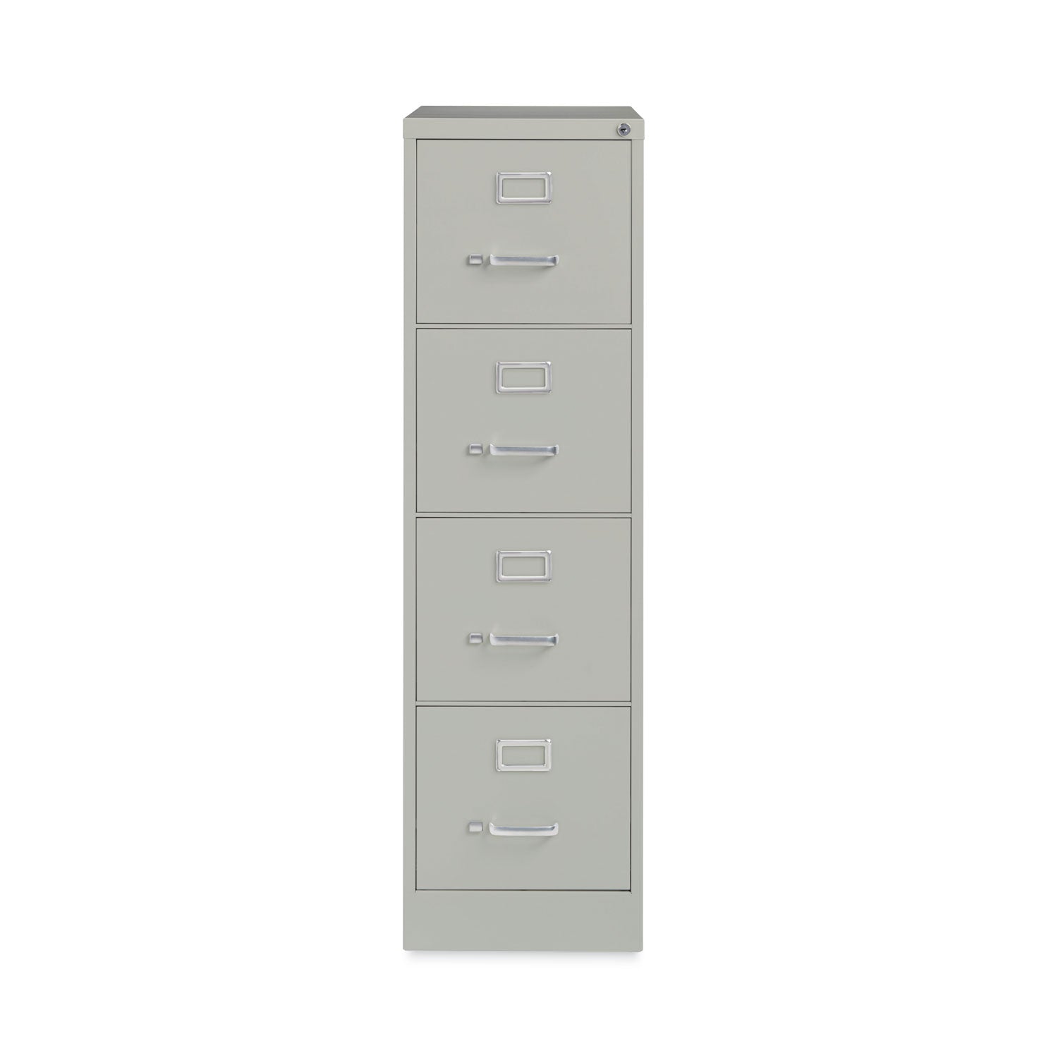 Alera® Four-Drawer Economy Vertical File, Letter-Size File Drawers, 15" x 22" x 52", Light Gray