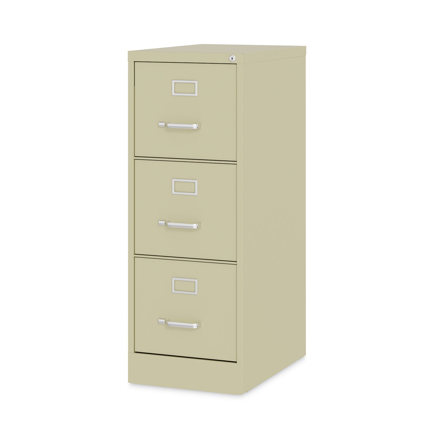 Alera® Three-Drawer Economy Vertical File, Letter-Size File Drawers, 15" x 22" x 40.19", Putty