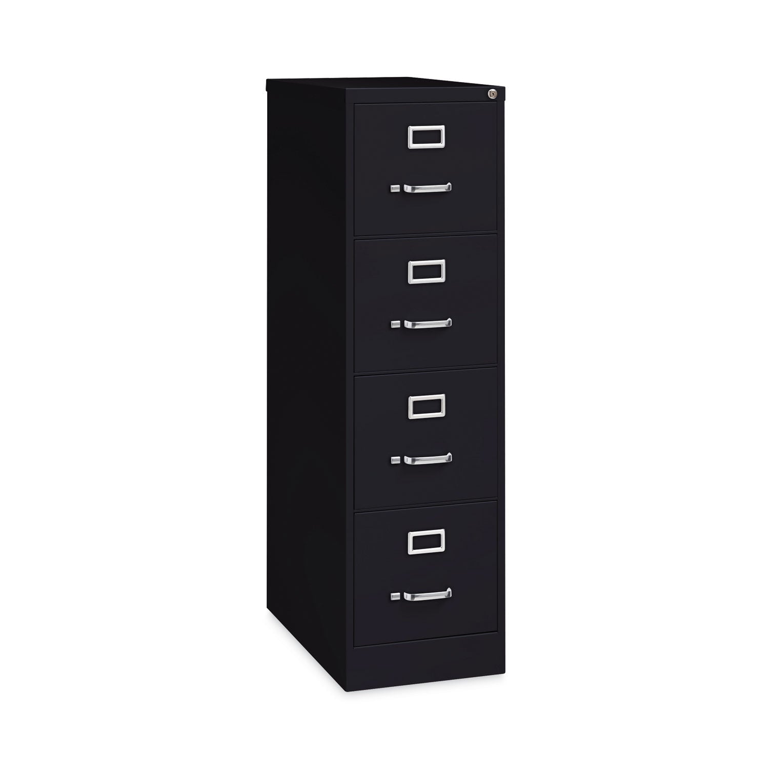 Alera® Four-Drawer Economy Vertical File, Letter-Size File Drawers, 15" x 26.5" x 52", Black