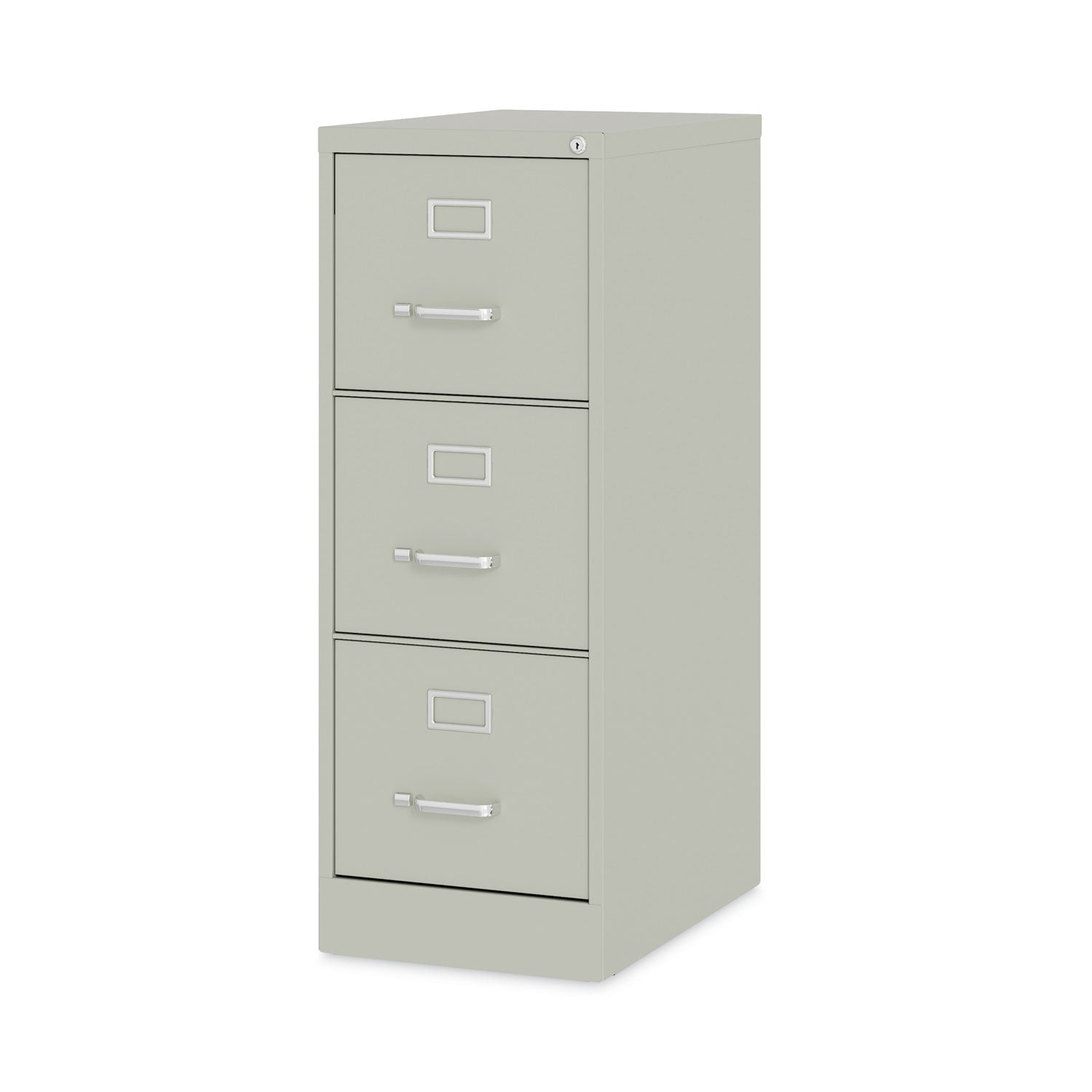 Three-Drawer Economy Vertical File, Letter-Size File Drawers, 15" x 22" x 40.19", Light Gray Alera® Flipcost