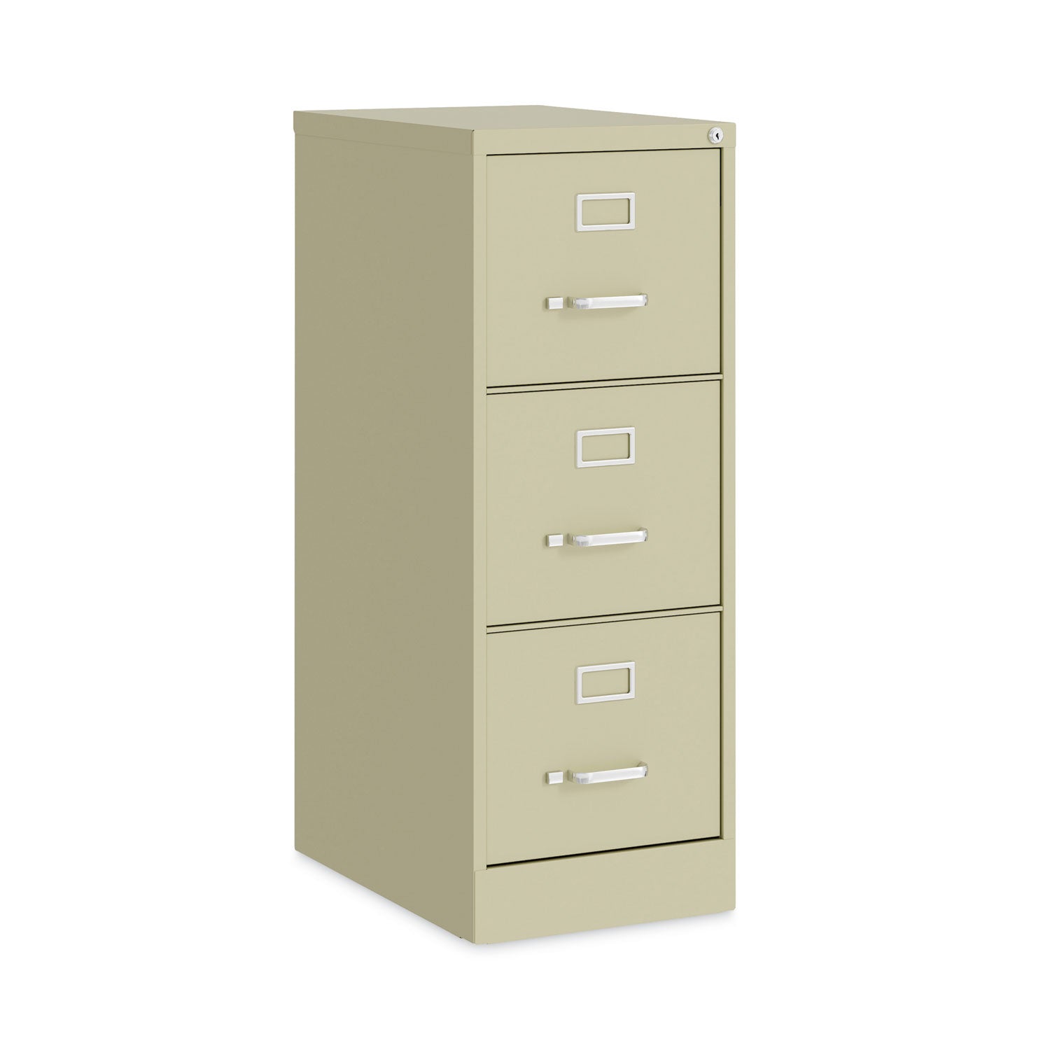 Alera® Three-Drawer Economy Vertical File, Letter-Size File Drawers, 15" x 22" x 40.19", Putty