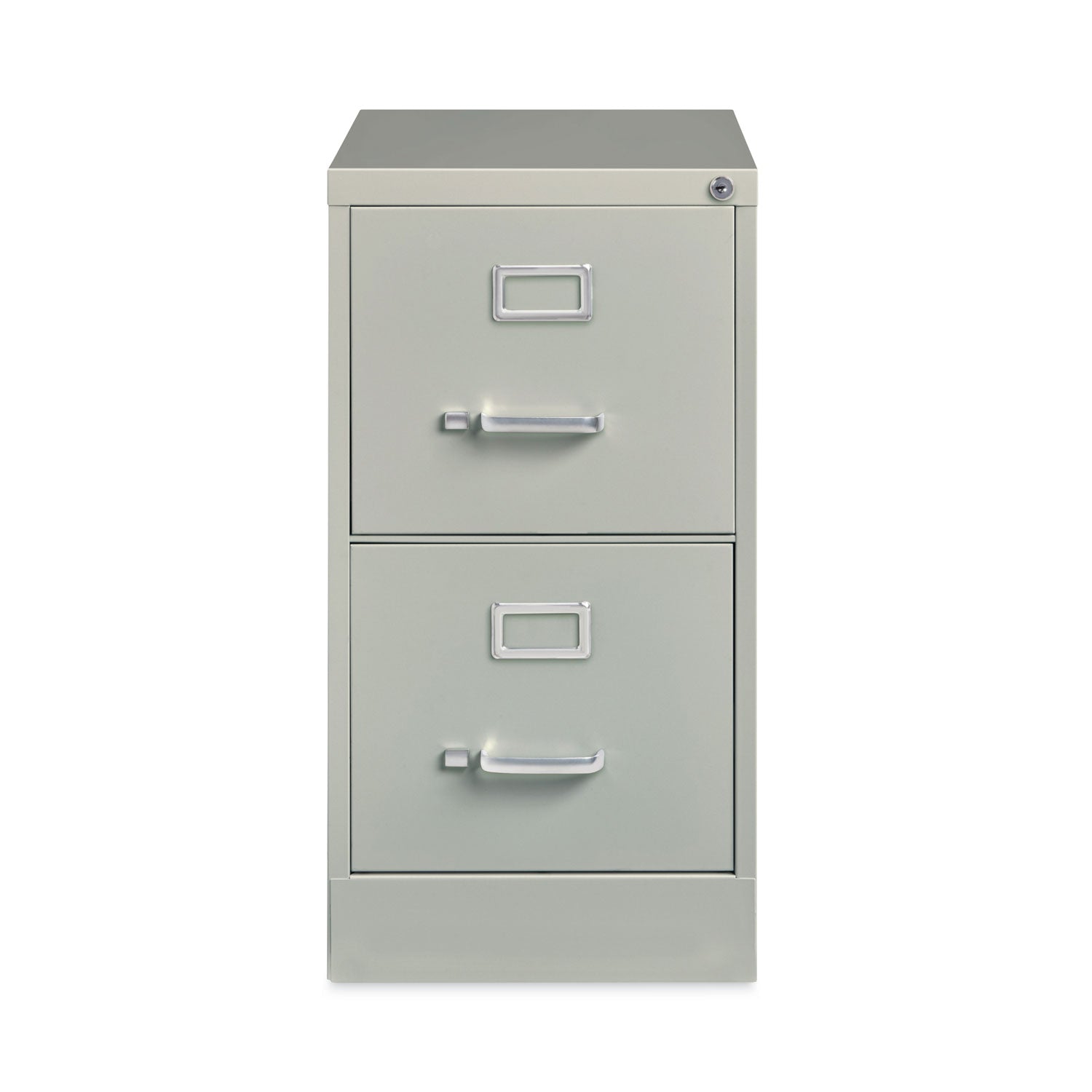 Two-Drawer Economy Vertical File, Letter-Size File Drawers, 15" x 22" x 28.37", Light Gray