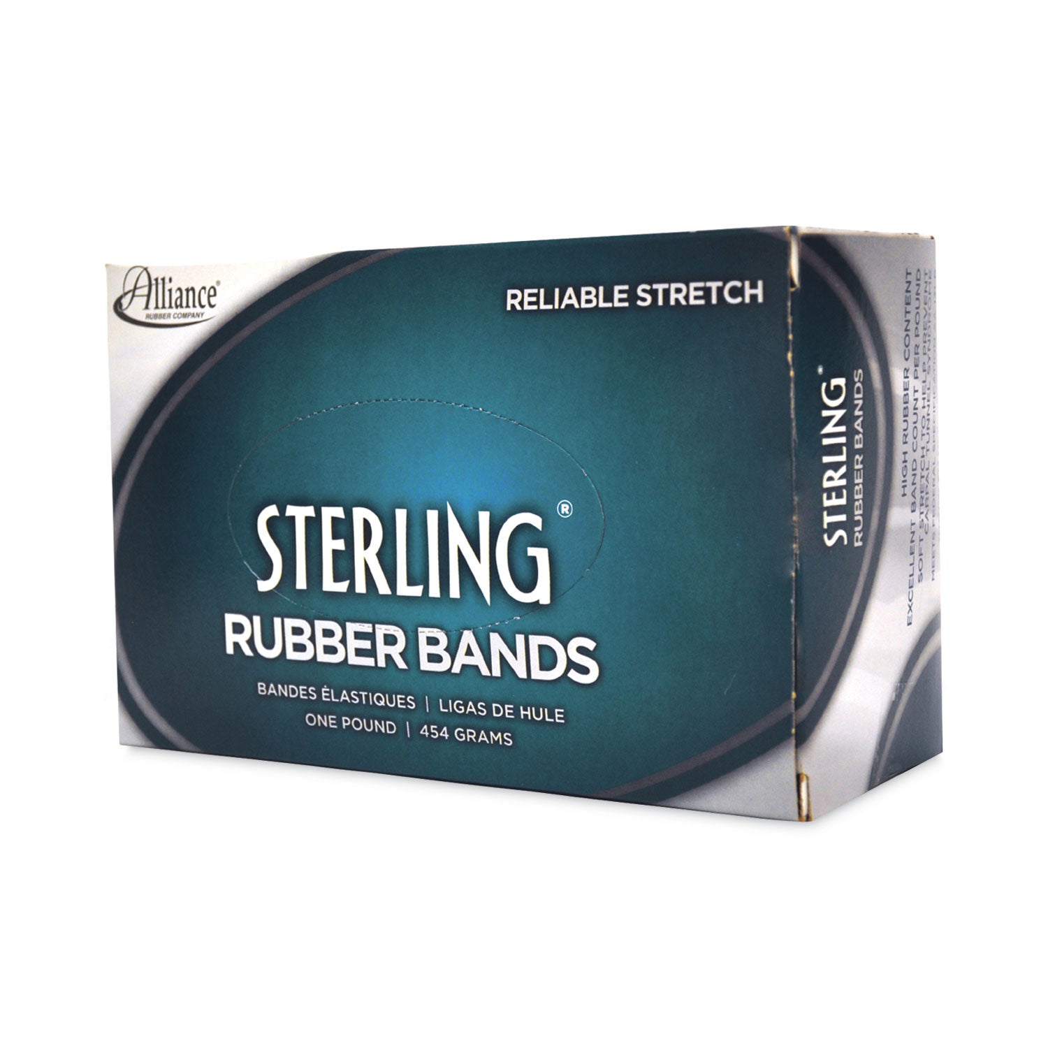 Sterling Rubber Bands, Size 16, 0.03" Gauge, Crepe, 1 lb Box, 2,300/Box Alliance® Flipcost