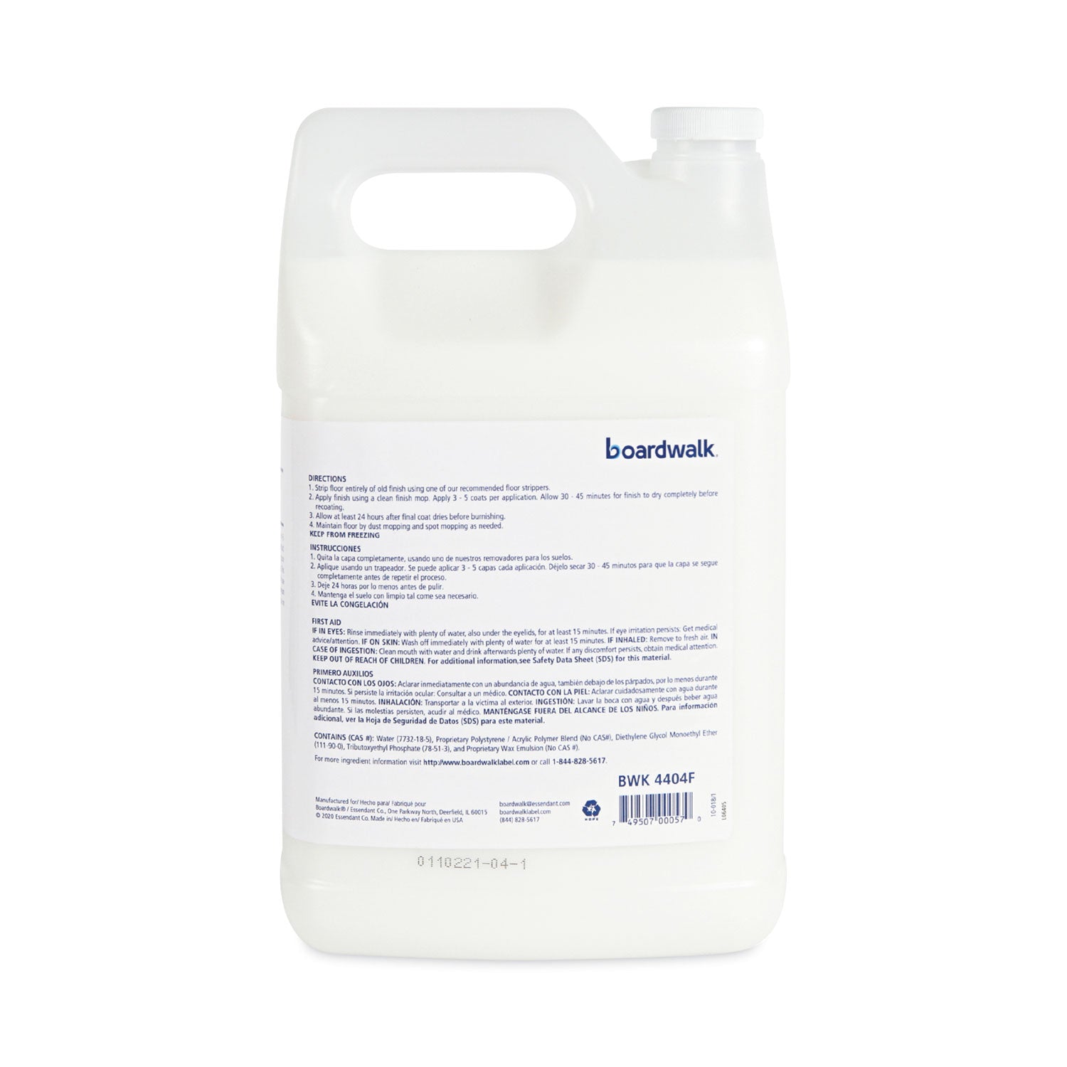 Boardwalk® High Traffic Floor Polish, 1 gal Bottle, 4/Carton