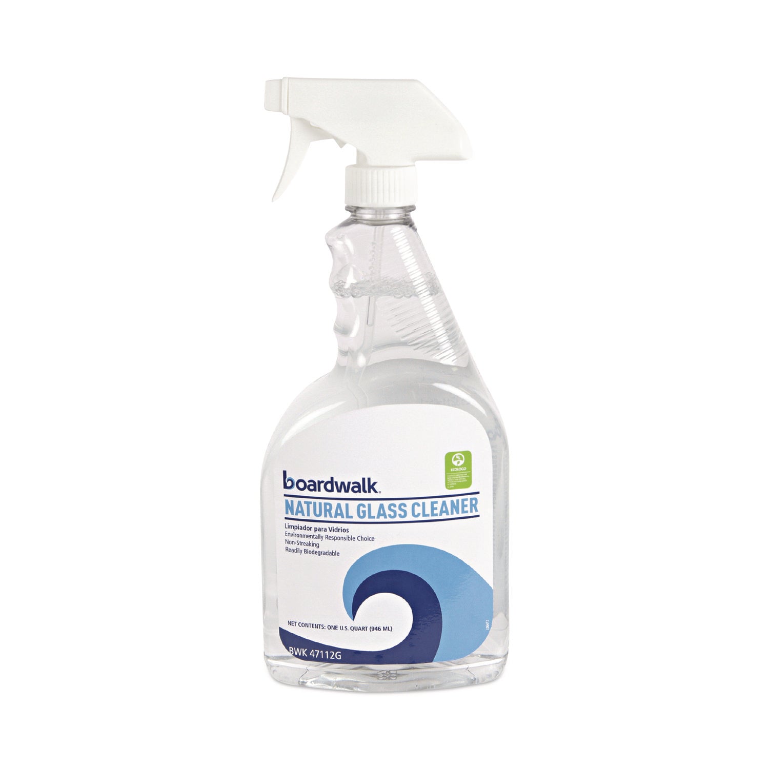 Natural Glass Cleaner, 32 oz Trigger Spray Bottle, 12/Carton