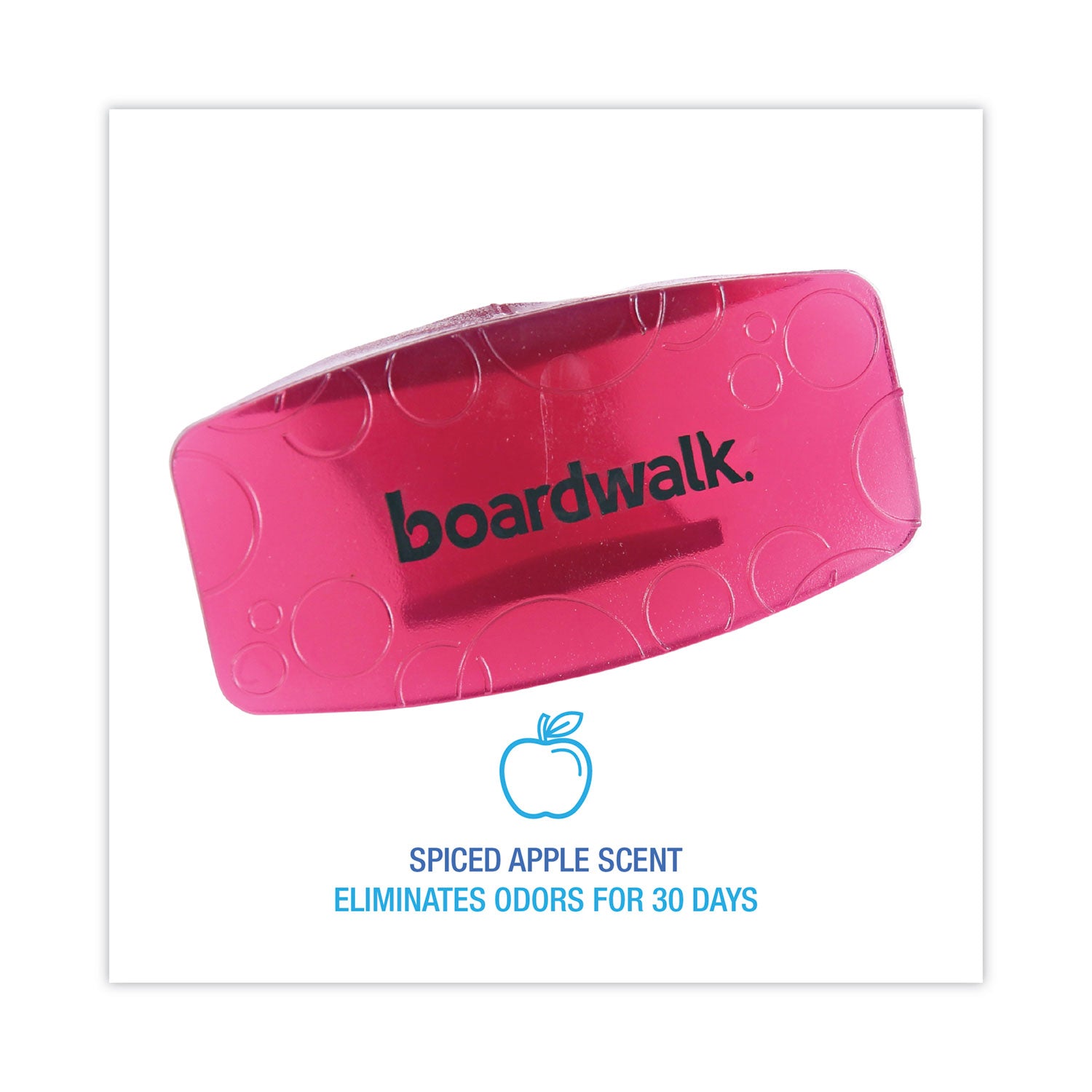 Boardwalk® Bowl Clip, Spiced Apple Scent, Red, 12/Box