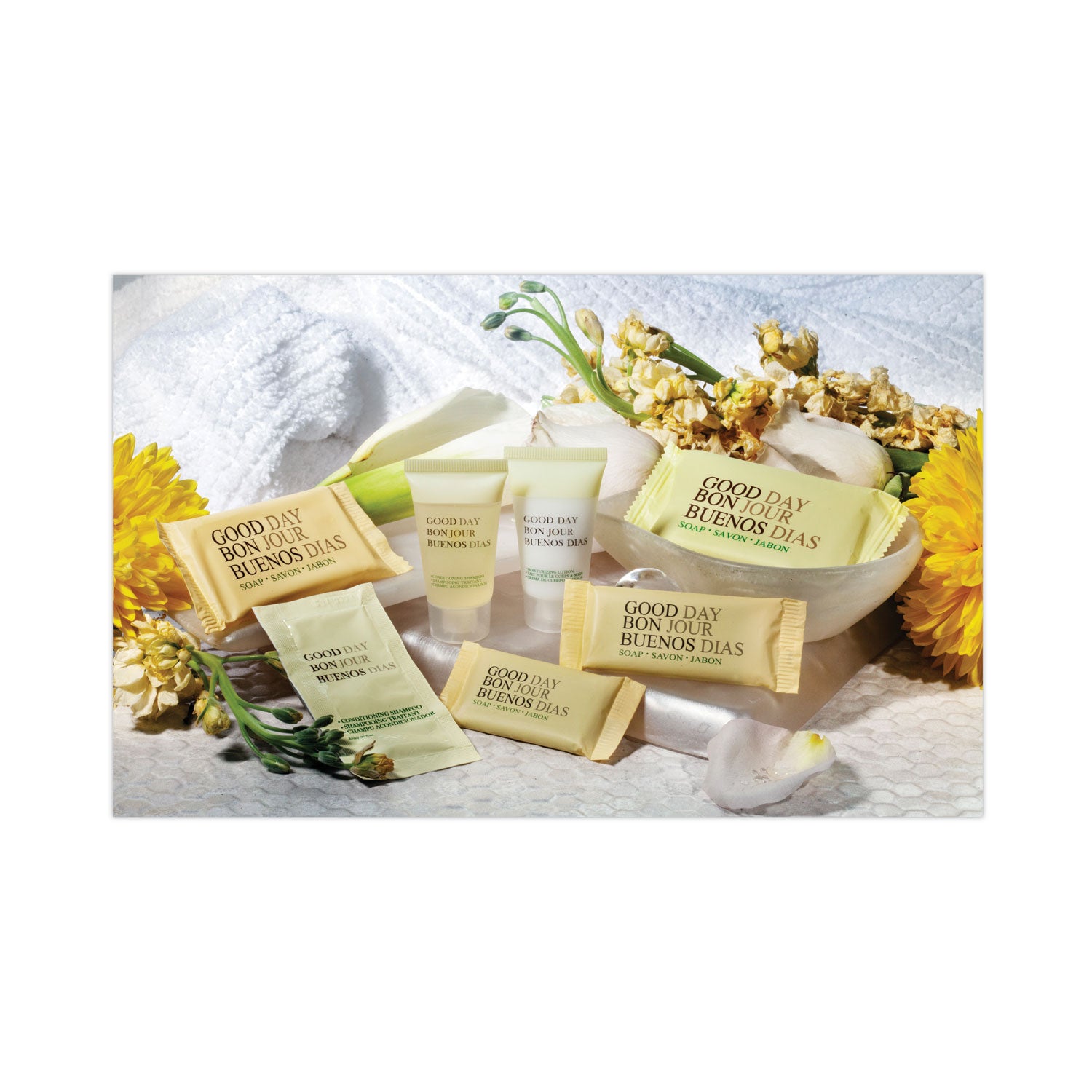 Good Day™ Amenity Bar Soap, Pleasant Scent, # 3/4 Individually Wrapped Bar, 1,000 /Carton