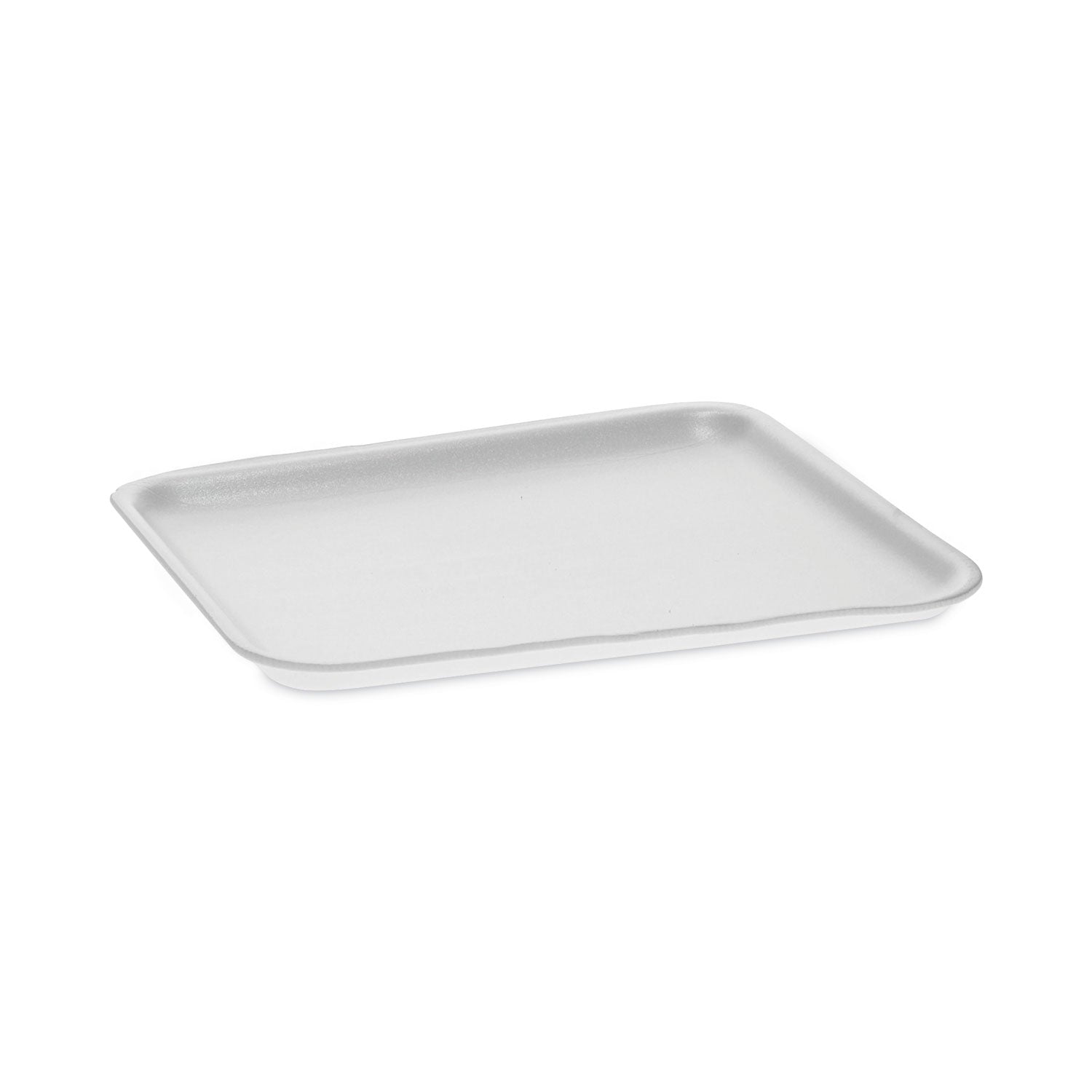 Supermarket Tray, #8S, 10 x 8 x 0.65, White, Foam, 500/Carton