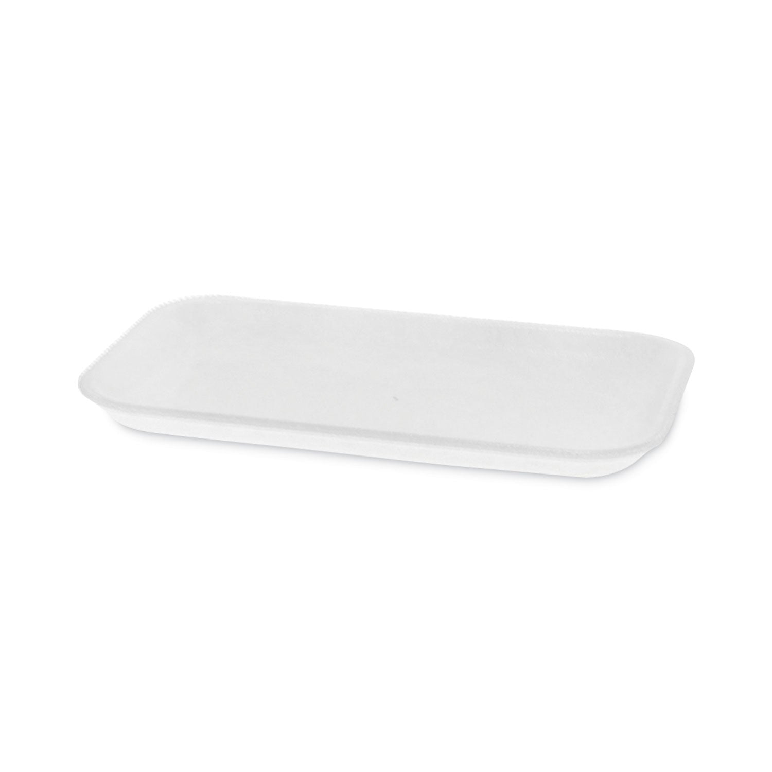 Pactiv Evergreen Supermarket Tray, #17, 8.3 x 4.8 x 0.65, White, Foam, 1,000/Carton