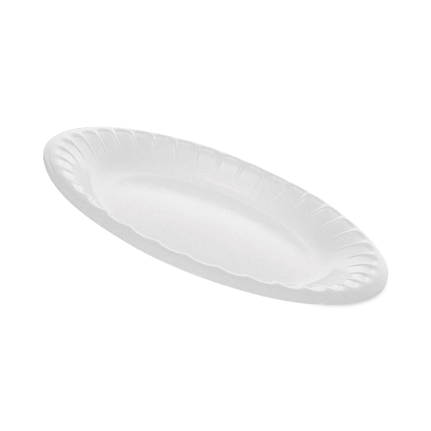 Pactiv Evergreen Placesetter Deluxe Laminated Foam Dinnerware, Plate, 6" dia, White, 1,000/Carton