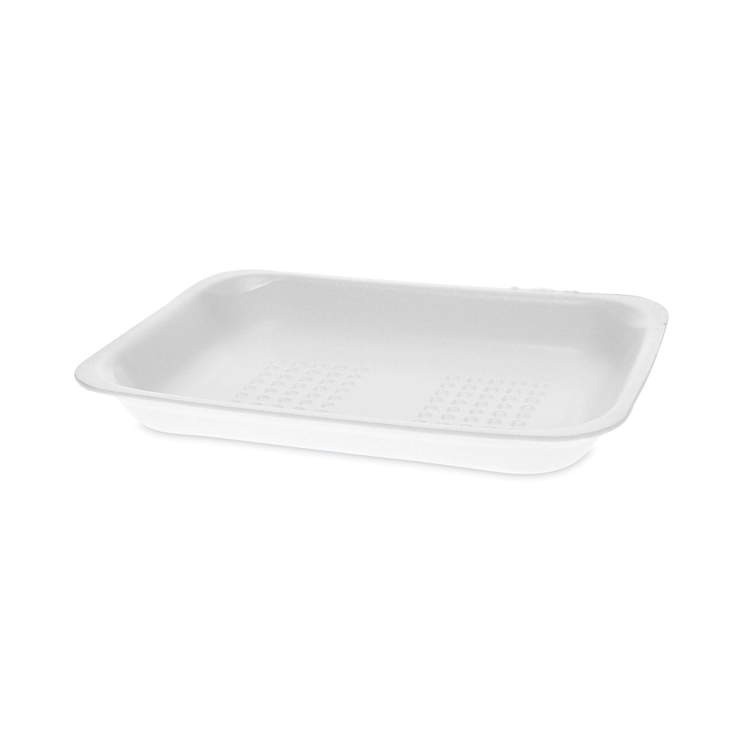 Pactiv Evergreen Meat Tray, #2, 8.38 x 5.88 x 1.21, White, Foam, 500/Carton