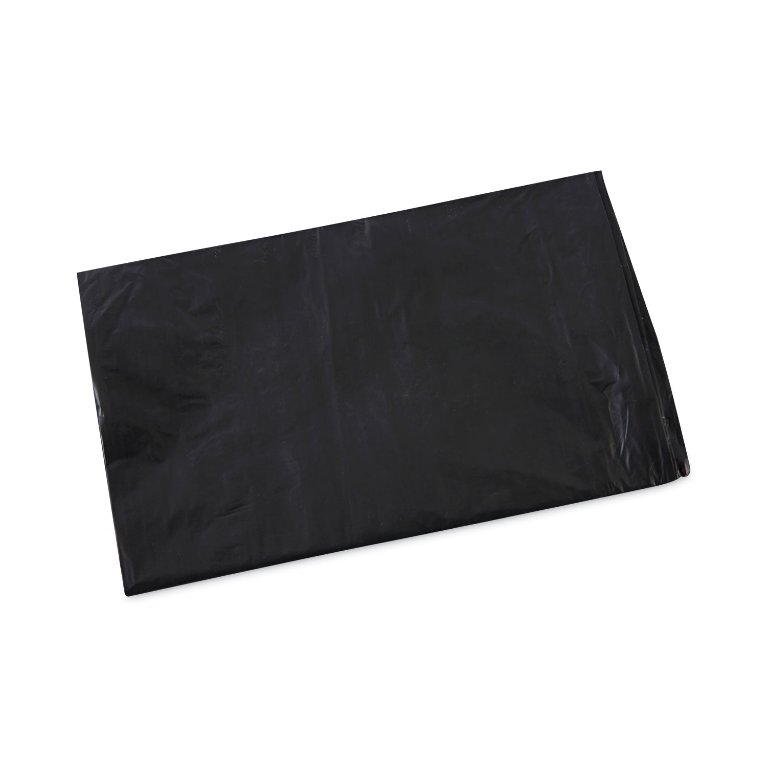 Linear Low Density Industrial Can Liners, 33 gal, 0.6 mil, 33" x 39", Black, Flat Pack, 200/Carton