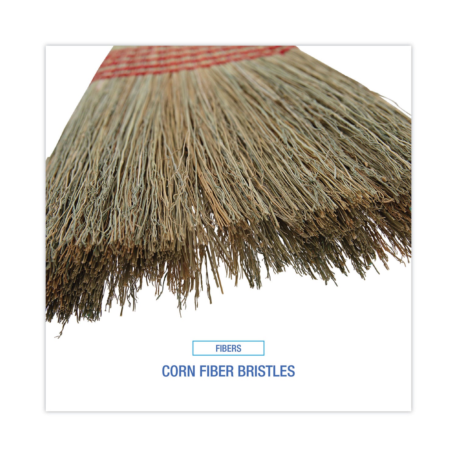 Boardwalk® Parlor Broom, Corn Fiber Bristles, 55" Overall Length, Natural, 12/Carton