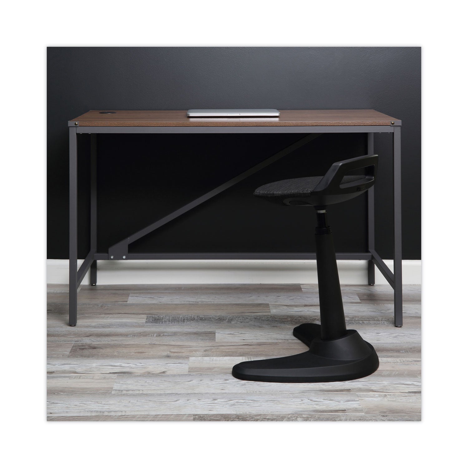 Alera® Industrial Series Table Desk, 47.25" x 23.63" x 29.5", Modern Walnut