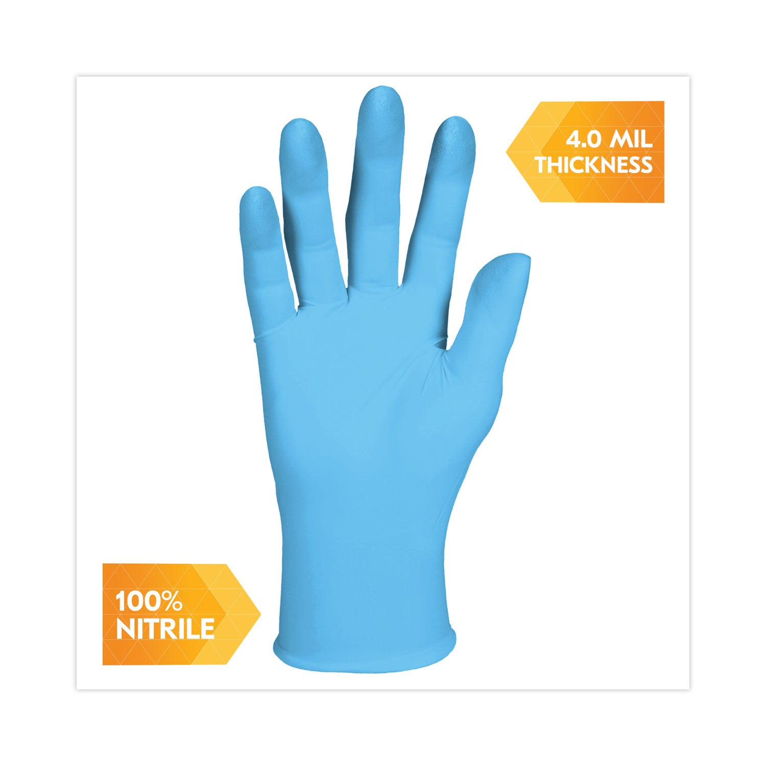 KleenGuard™ G10 Comfort Plus Blue Nitrile Gloves, Light Blue, Large, 1,000/Carton