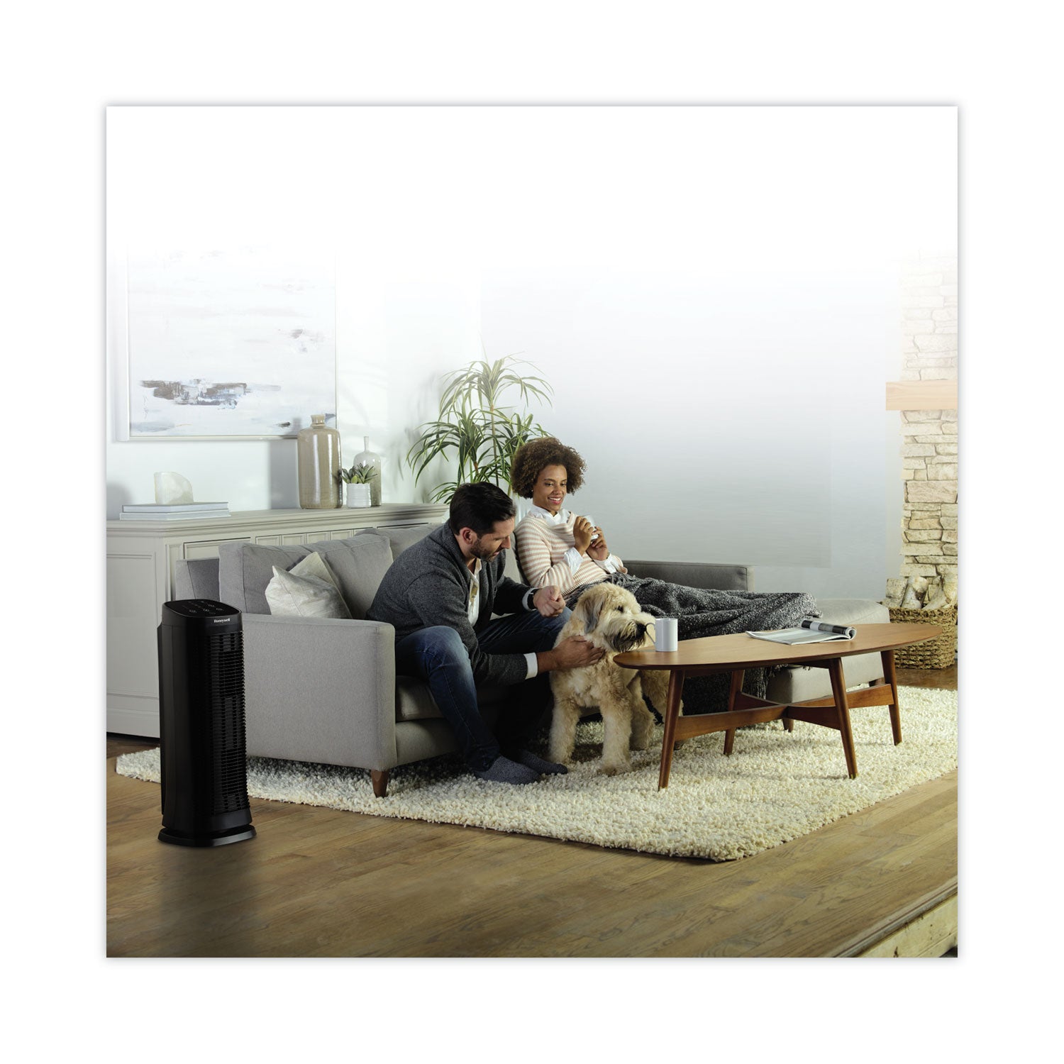 Honeywell AirGenius 5 Air Purifier, 250 sq ft Room Capacity, Black