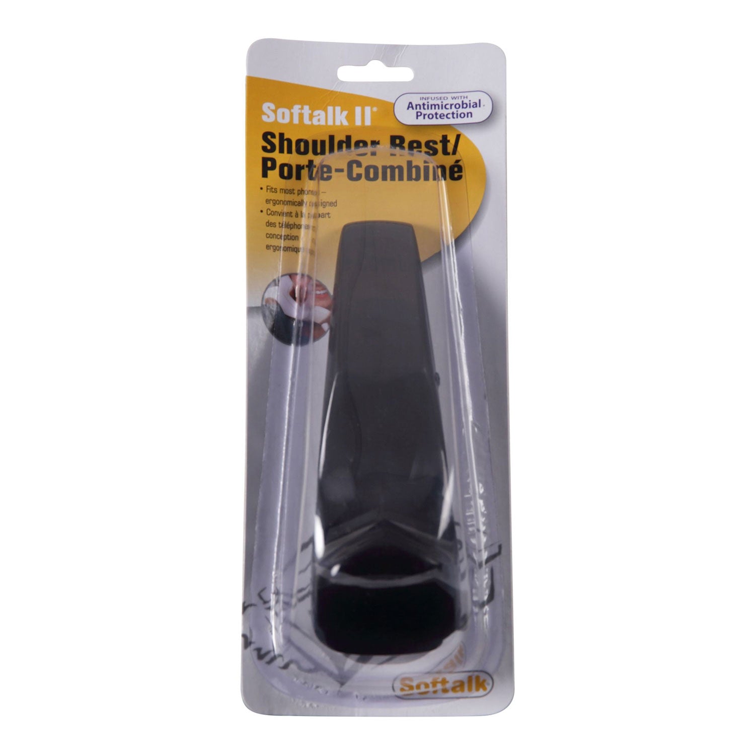 Softalk® Softalk II Telephone Shoulder Rest, 2 x 6.75 x 2.5, Charcoal