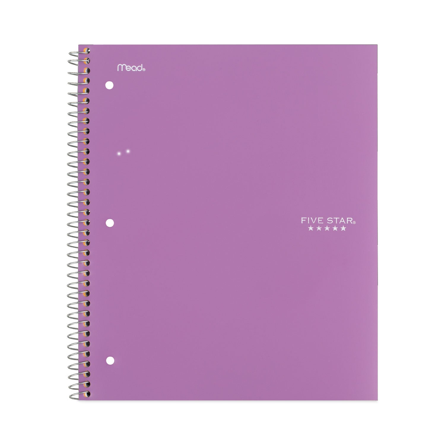 Five Star® Wirebound Notebook, 1-Subject, Wide/Legal Rule, Assorted Cover Colors, (100) 10.5 x 8 Sheets, 6/Pack