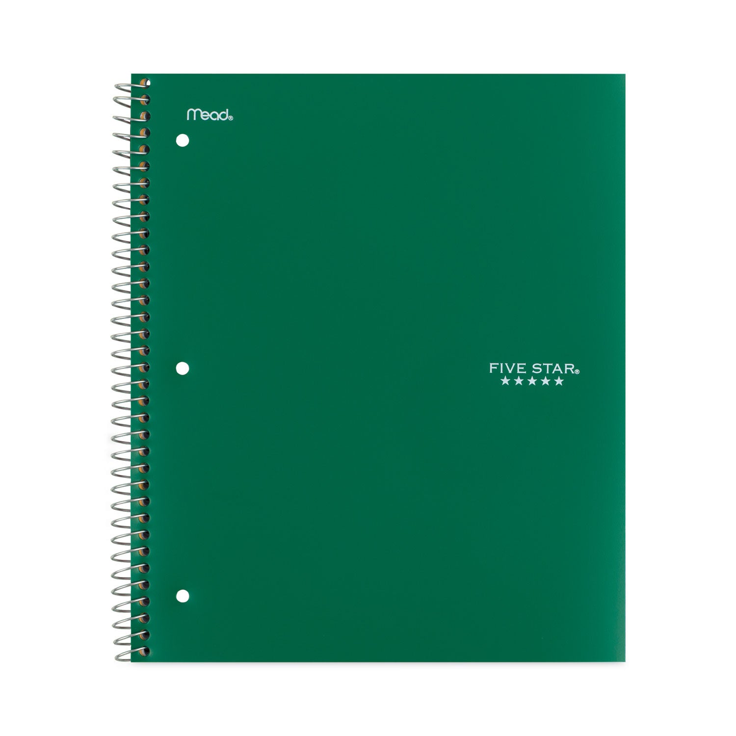 Five Star® Wirebound Notebook with Eight Pockets, 5-Subject, Medium/College Rule, Randomly Assorted Cover Color, (200) 11 x 8.5 Sheets