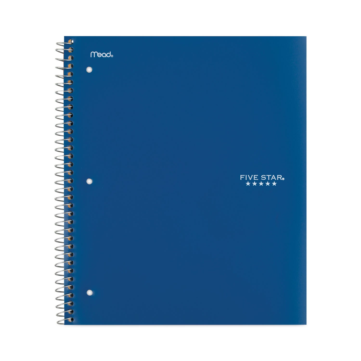 Five Star® Wirebound Notebook with Eight Pockets, 5-Subject, Medium/College Rule, Randomly Assorted Cover Color, (200) 11 x 8.5 Sheets