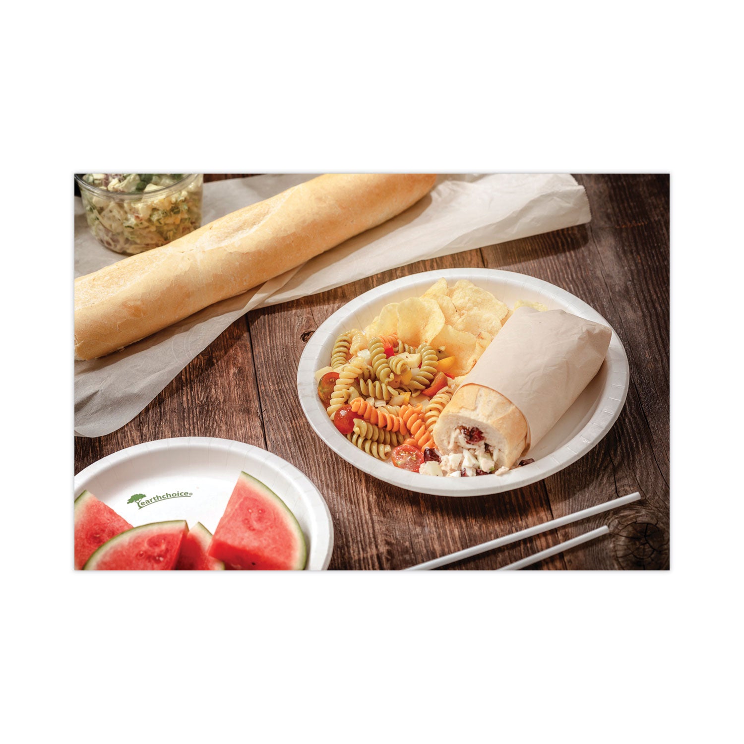 EarthChoice Pressware Compostable Dinnerware, Plate, 9" dia, White, 450/Carton Pactiv Evergreen Flipcost