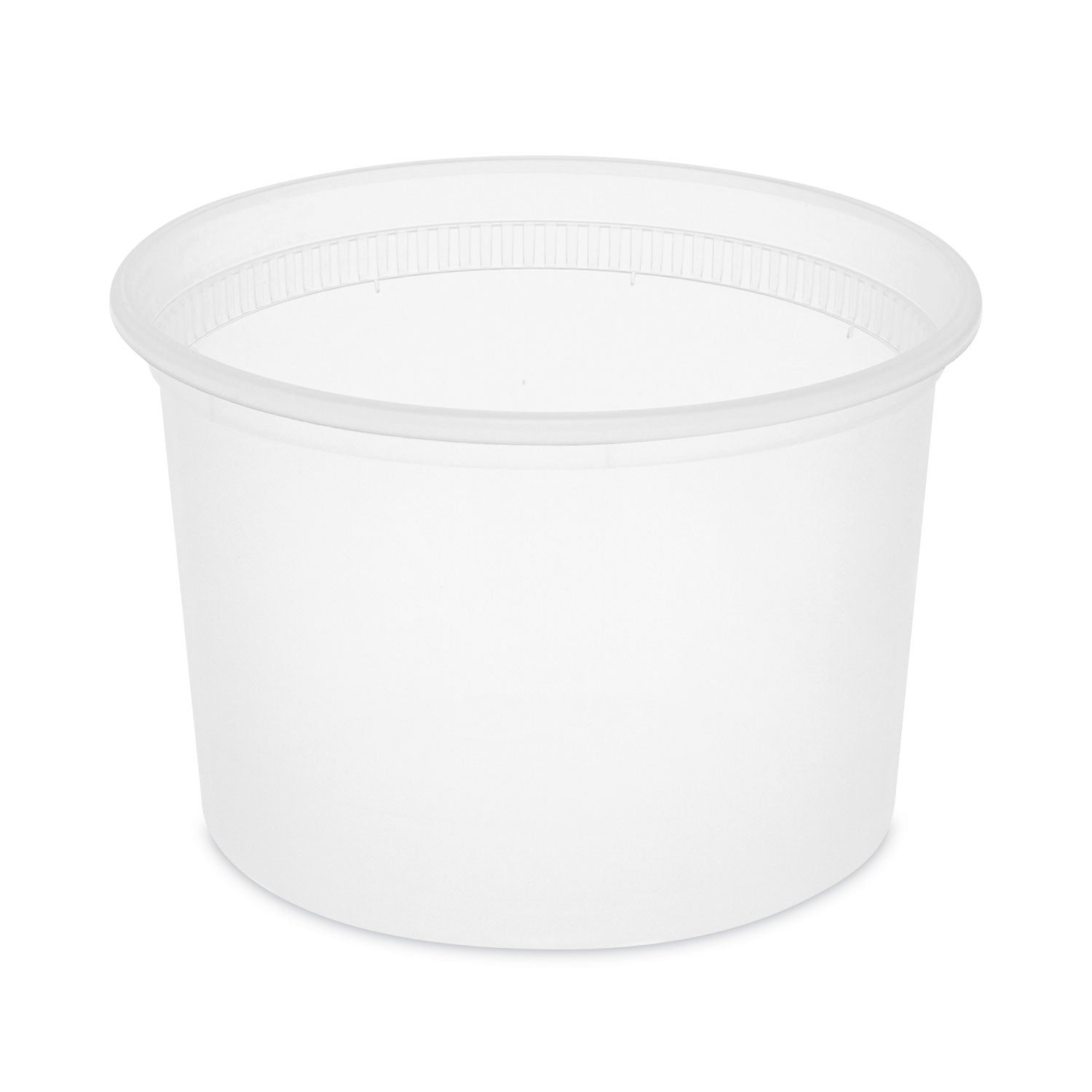 Newspring DELItainer Microwavable Container, 64 oz, 4.5 x 4.5 x 6.35, Natural, Plastic, 120/Carton