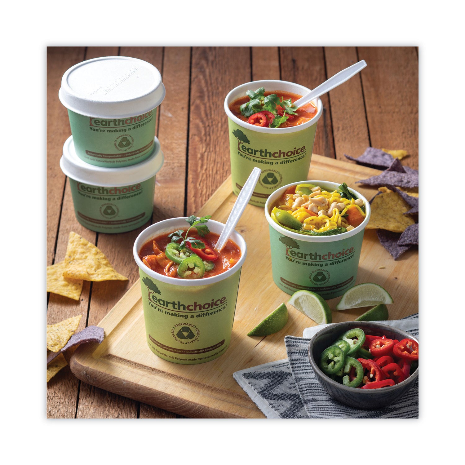 EarthChoice Compostable Soup Cup Lid, For 8-16 oz Soup Cups, 4" Diameter, Natural, Sugarcane, 500/Carton Pactiv Evergreen Flipcost