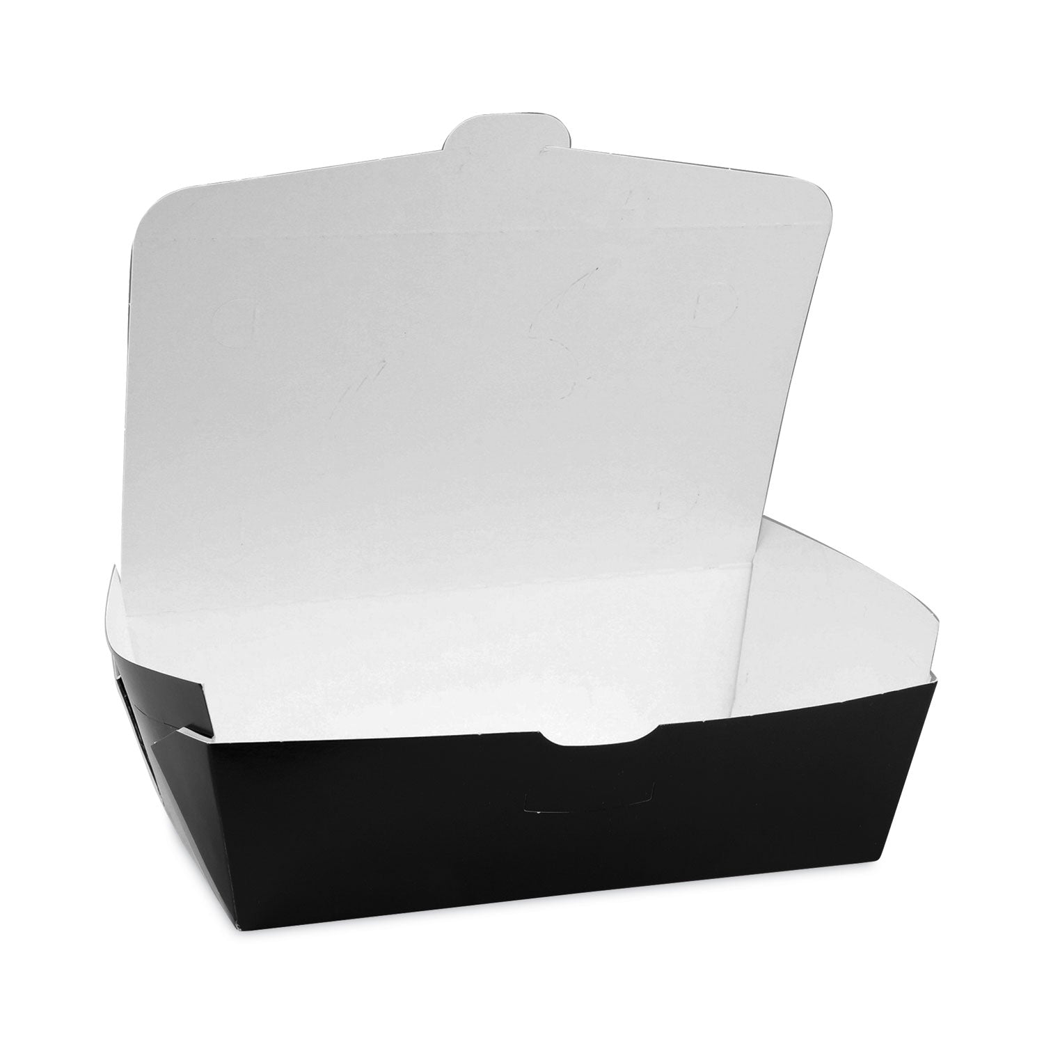 Pactiv Evergreen EarthChoice OneBox Paper Box, 77 oz, 9 x 4.85 x 2.7, Black, 162/Carton