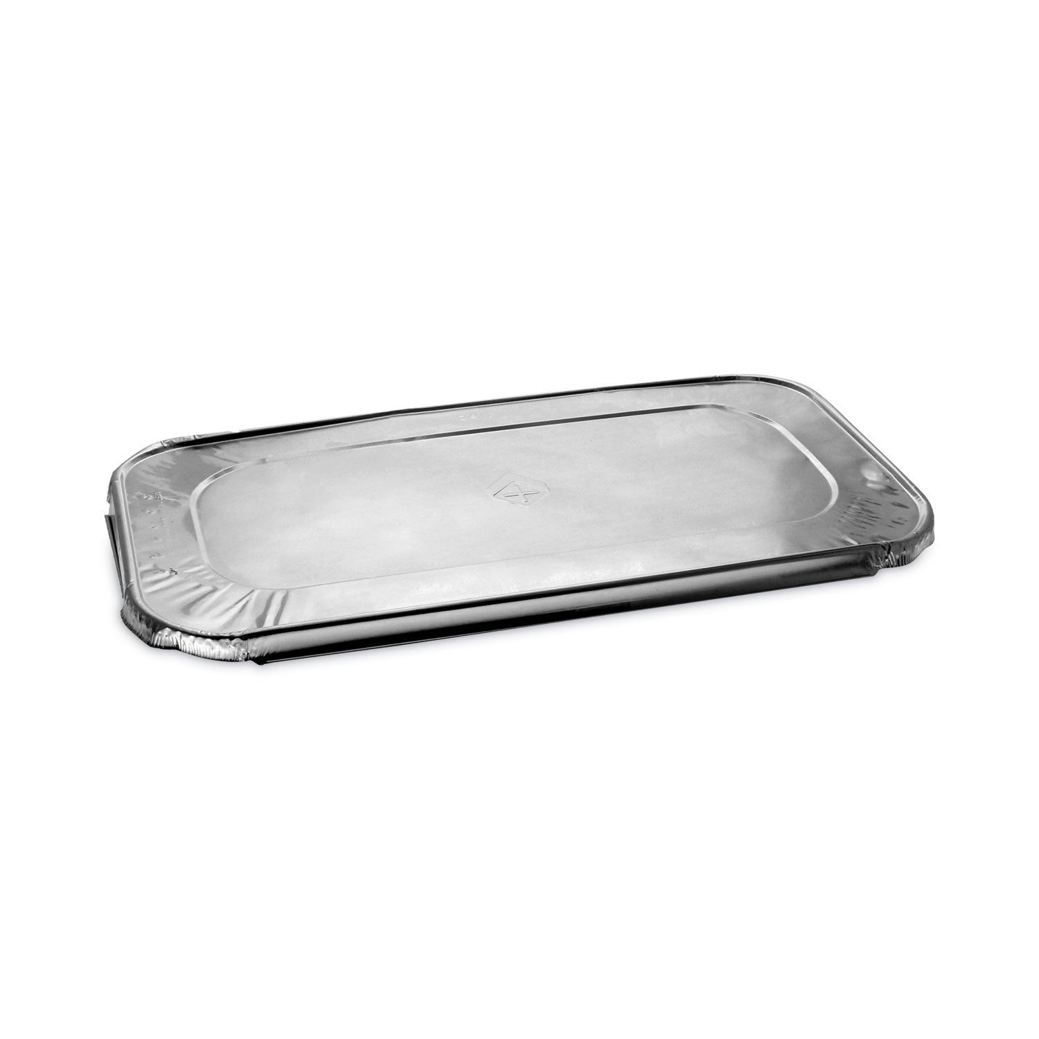 Aluminum Steam Table Pan Lid, Fits One-Third Size Pan, 0.5" Deep, 6.19 x 12.31, 200/Carton