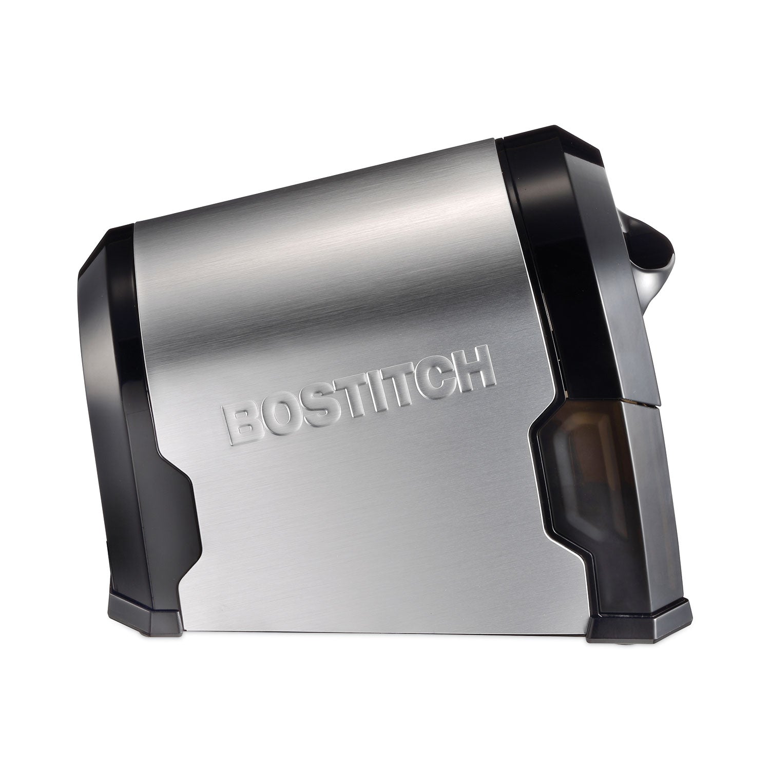 Bostitch® Super Pro Glow Commercial Electric Pencil Sharpener, AC-Powered, 6.13 x 10.63 x 9, Black/Silver