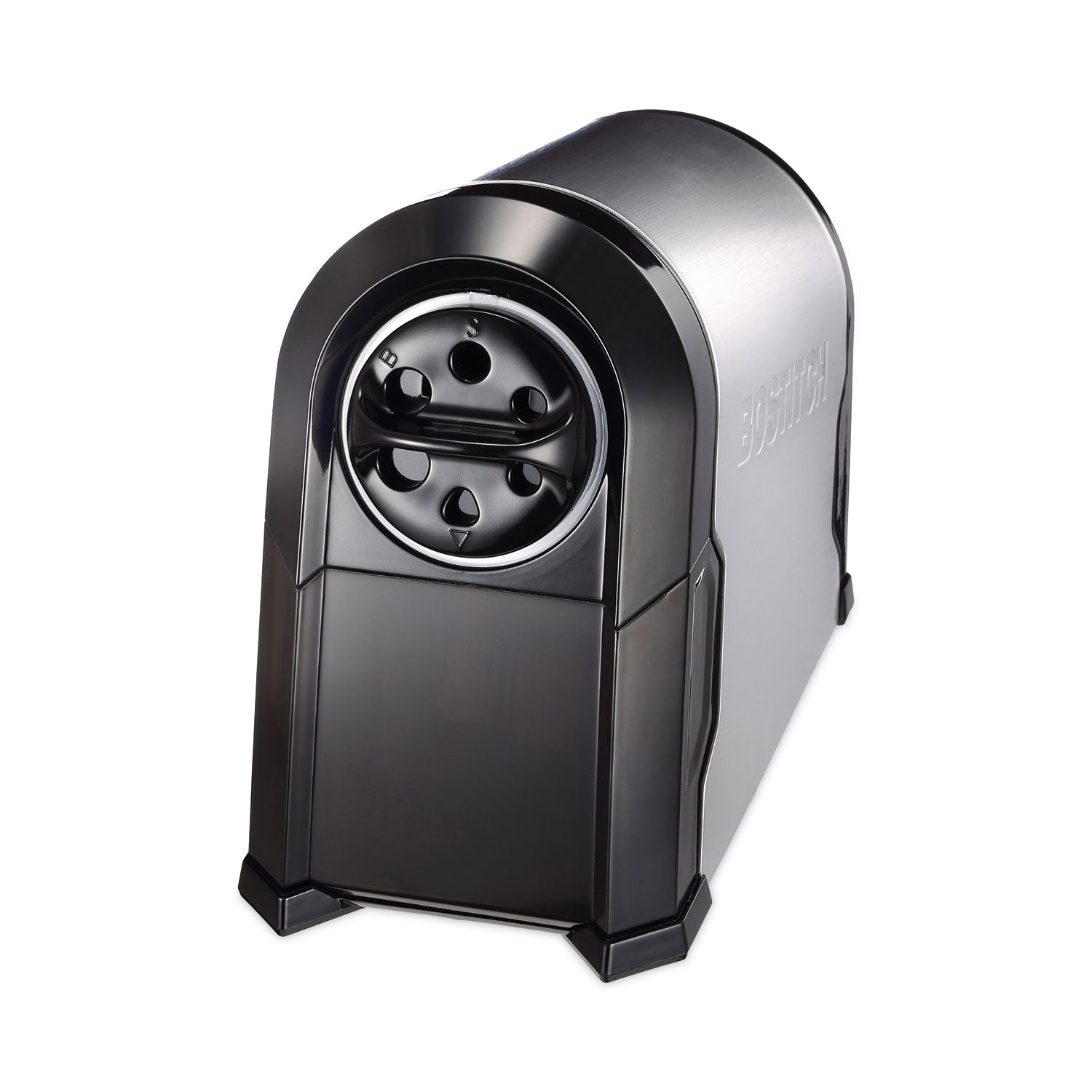 Bostitch® Super Pro Glow Commercial Electric Pencil Sharpener, AC-Powered, 6.13 x 10.63 x 9, Black/Silver