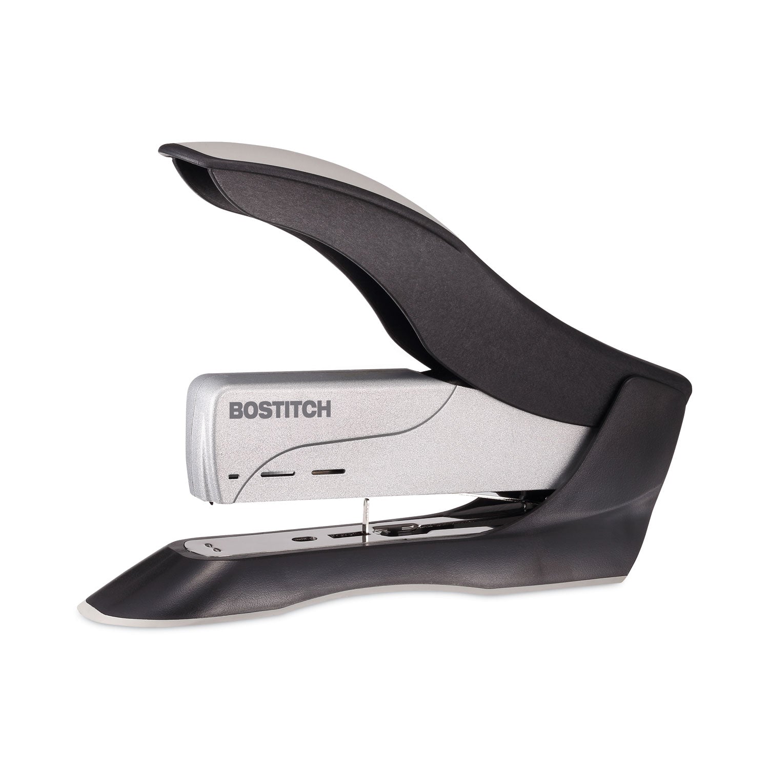 Bostitch® Spring-Powered Premium Heavy-Duty Stapler, 100-Sheet Capacity, Black/Silver