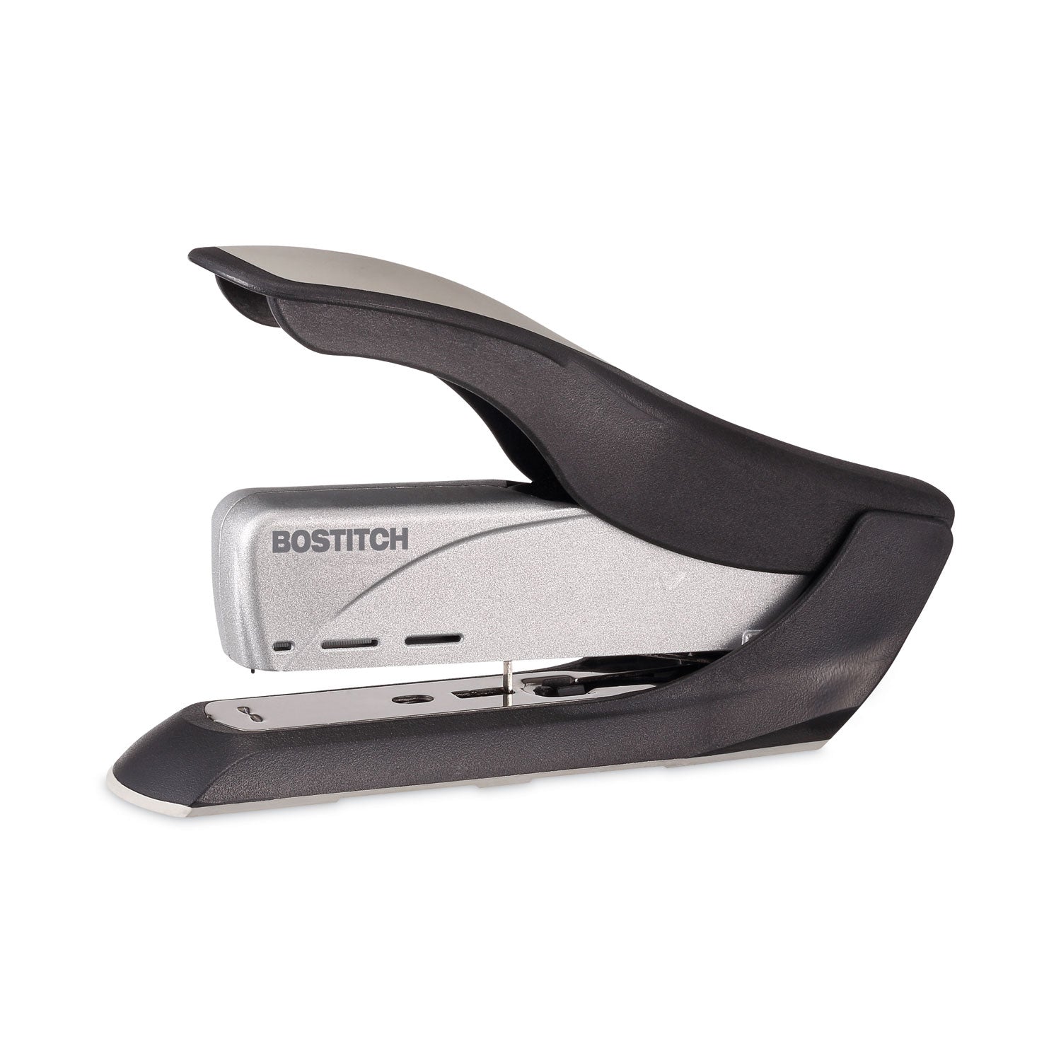 Bostitch® Spring-Powered Premium Heavy-Duty Stapler, 65-Sheet Capacity, Black/Silver