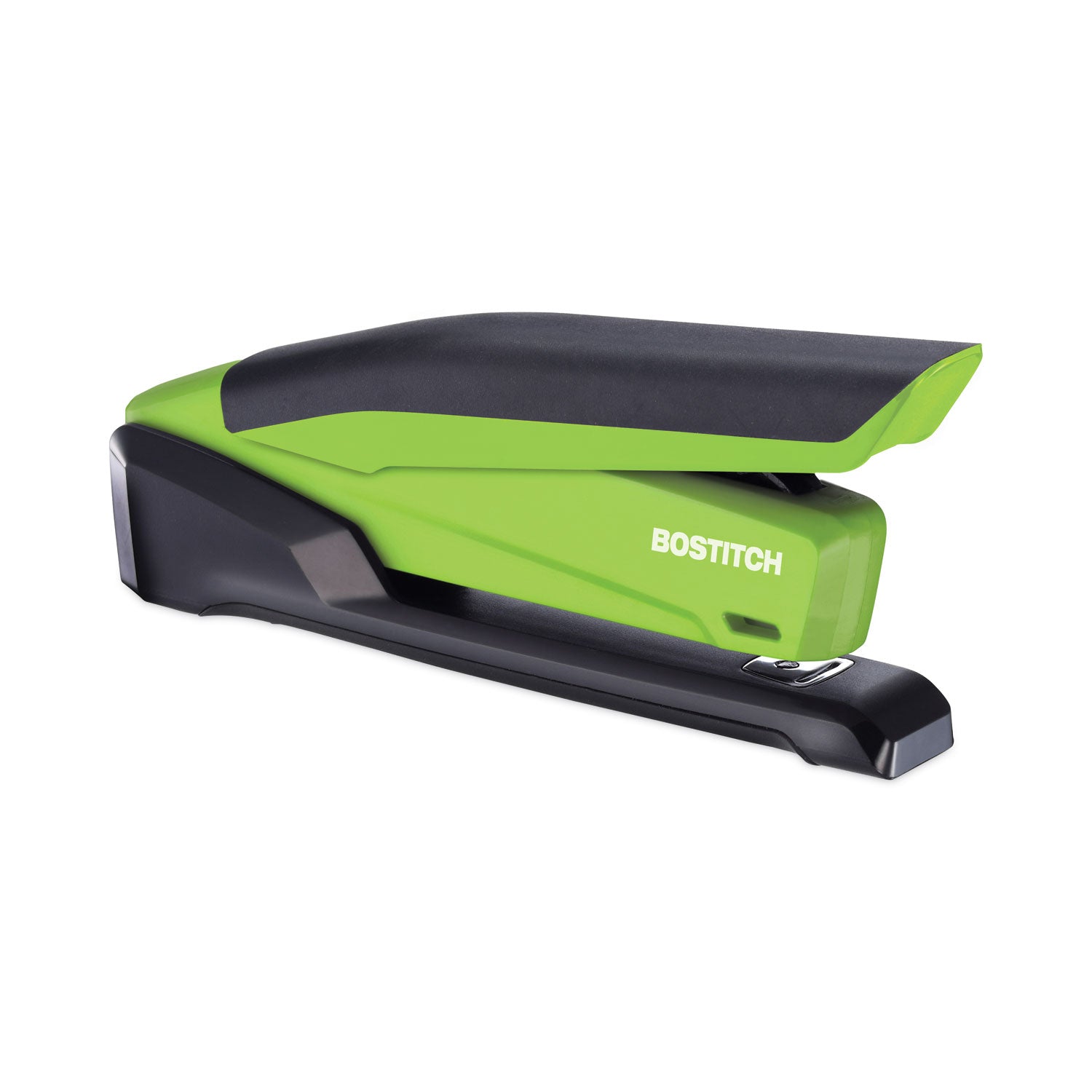 Bostitch® InPower One-Finger 3-in-1 Desktop Stapler with Antimicrobial Protection, 20-Sheet Capacity, Green/Black