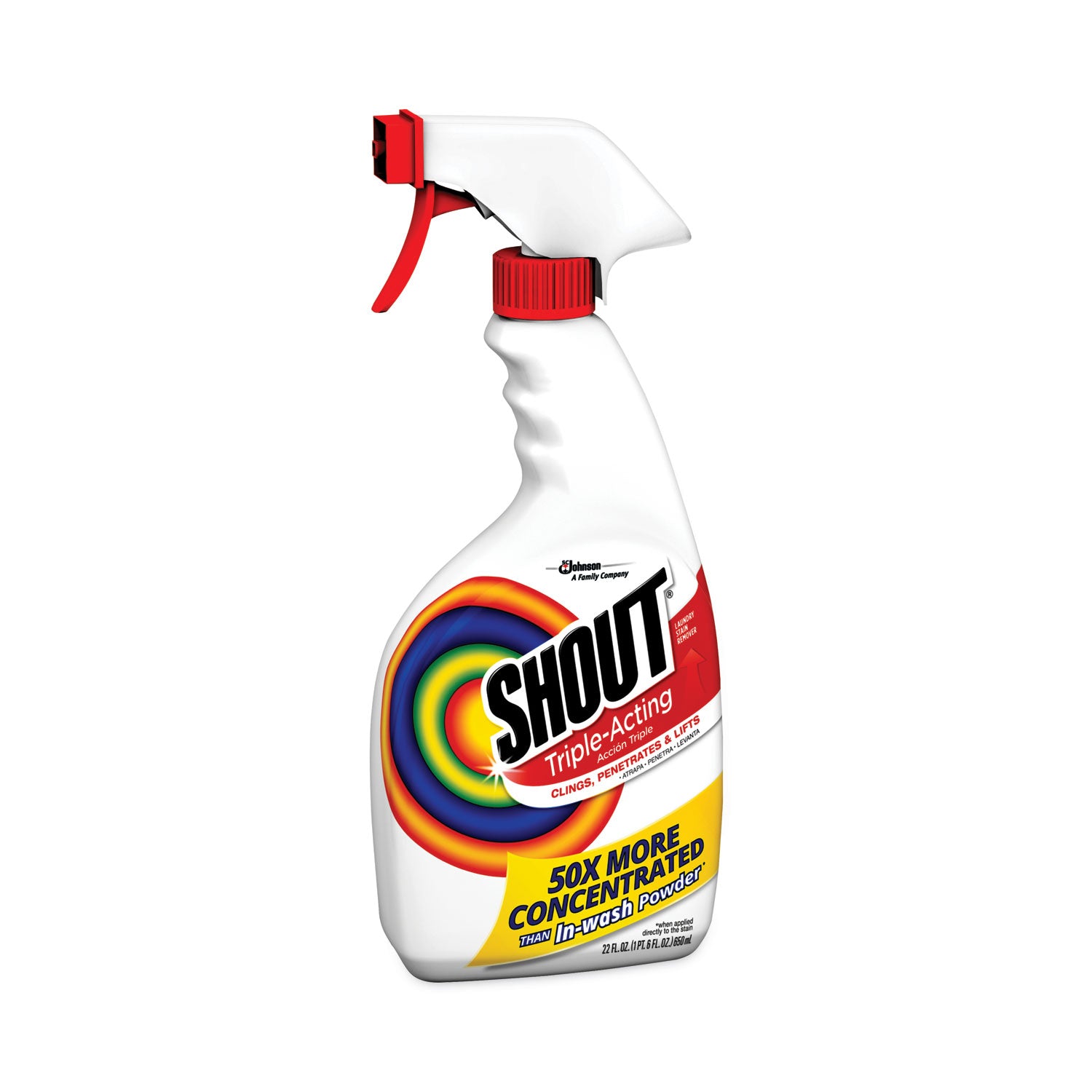 Shout® Laundry Stain Treatment, Pleasant Scent, 22 oz Trigger Spray Bottle