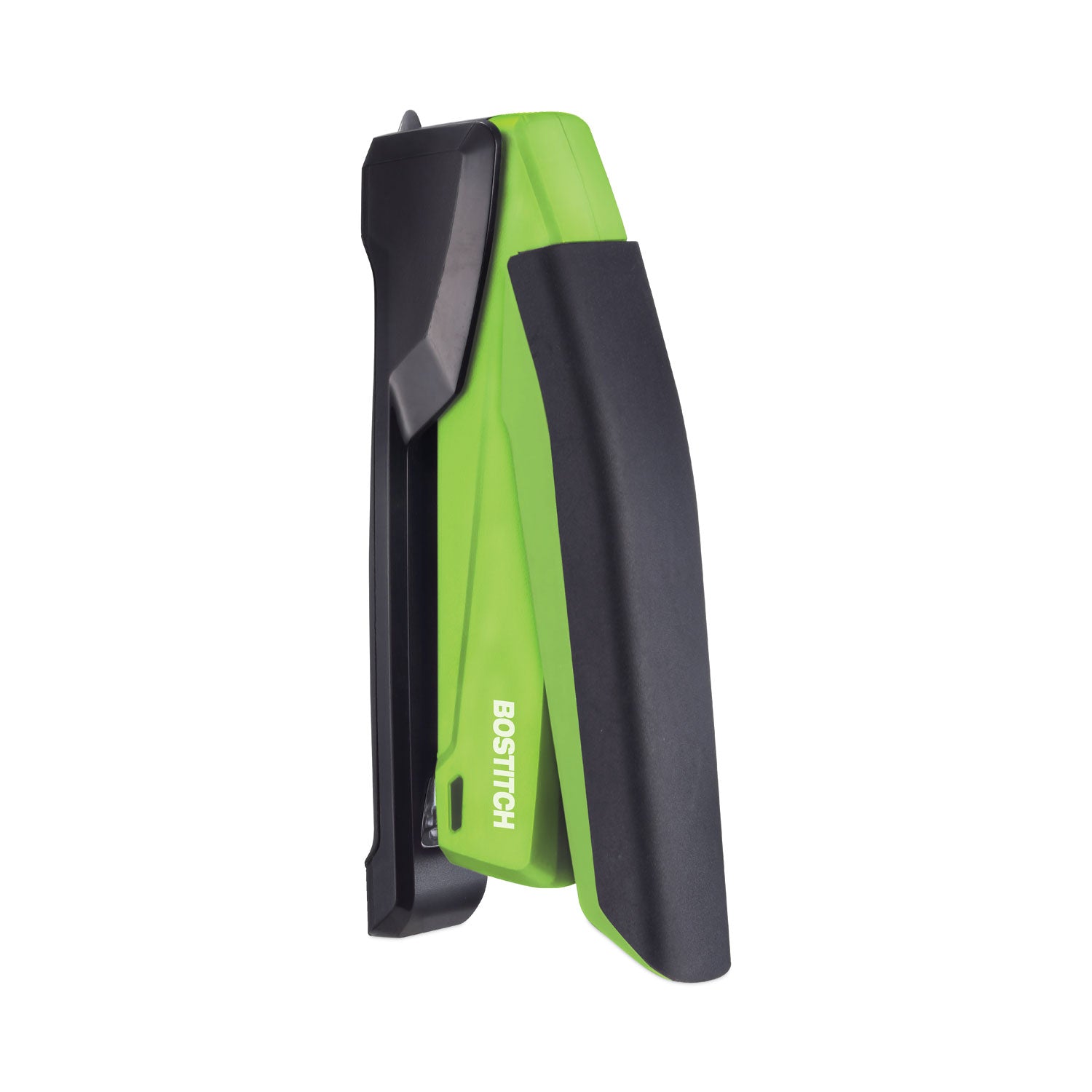 Bostitch® InPower One-Finger 3-in-1 Desktop Stapler with Antimicrobial Protection, 20-Sheet Capacity, Green/Black