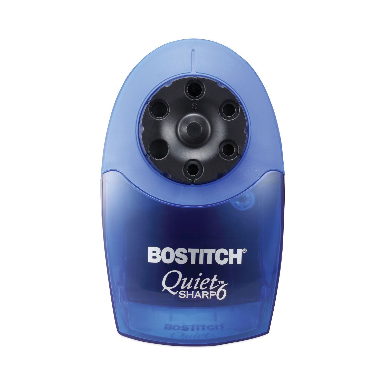 Bostitch® QuietSharp 6 Classroom Electric Pencil Sharpener, AC-Powered, 6.13 x 10.69 x 9, Blue