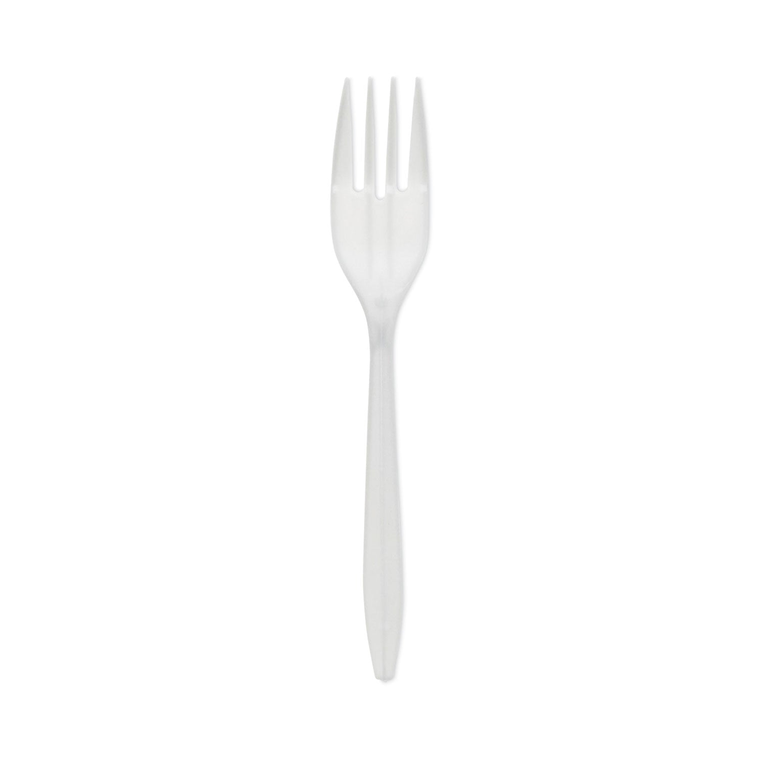 Fieldware Cutlery, Fork, Mediumweight, White, 1,000/Carton