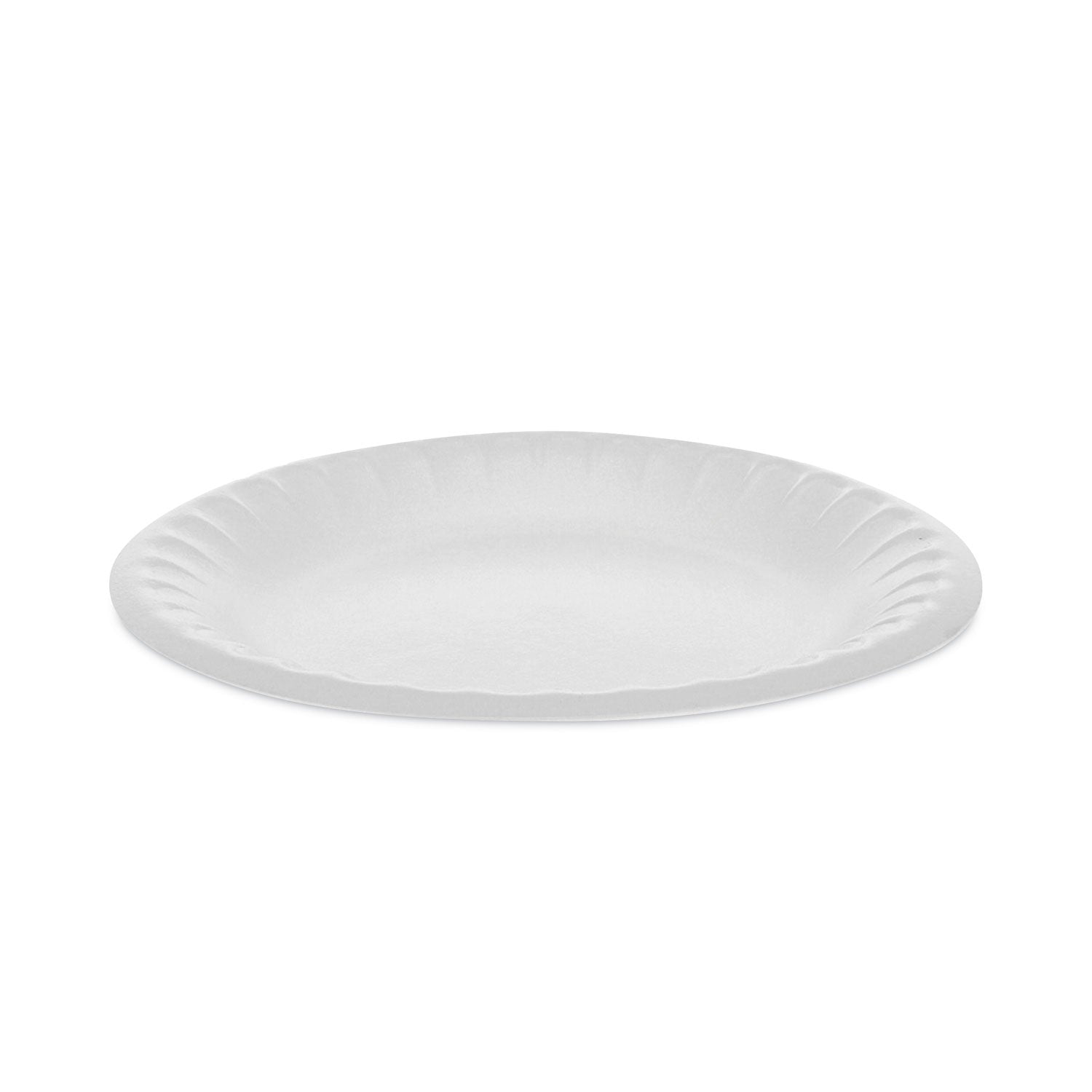 Placesetter Satin Non-Laminated Foam Dinnerware, Plate, 6" dia, White, 1,000/Carton