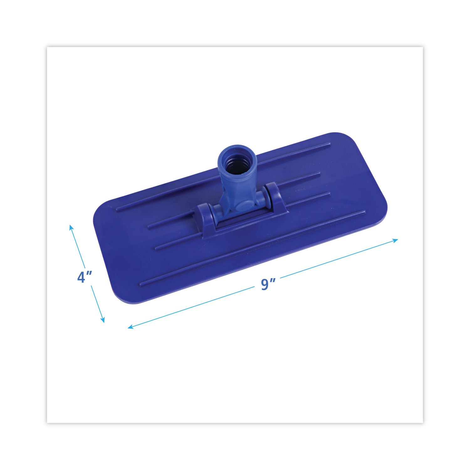 Boardwalk® Swivel Pad Holder, Plastic, Blue, 4 x 9