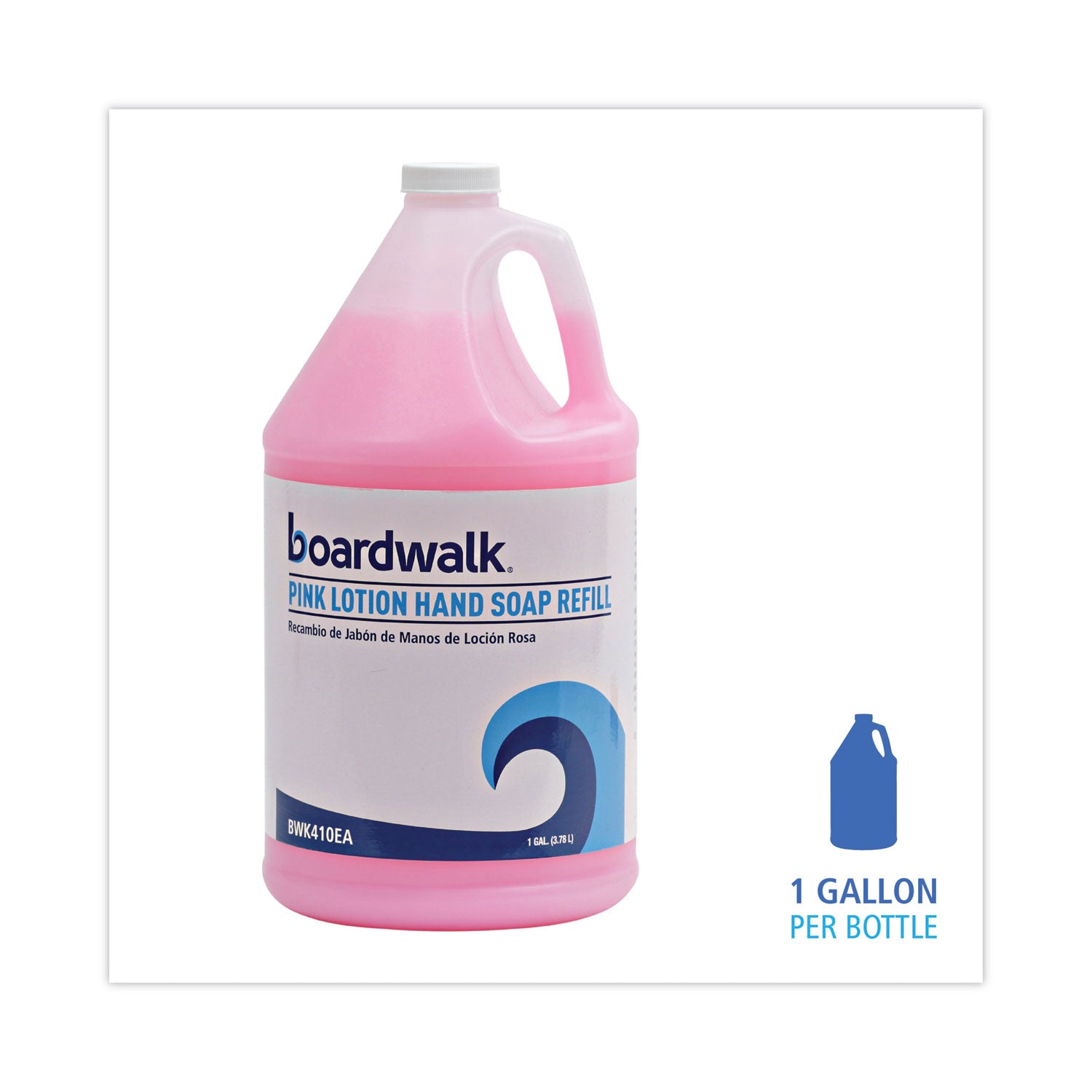 Boardwalk® Mild Cleansing Pink Lotion Soap, Cherry Scent, Liquid, 1 gal Bottle