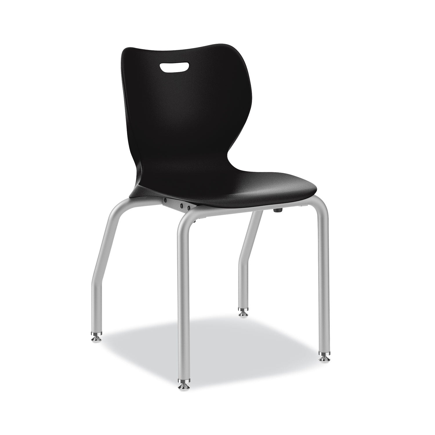 HON® SmartLink Four-Leg Chair, 19.5" x 19.63" x 31", Onyx Seat, Onyx Base, 4/Carton