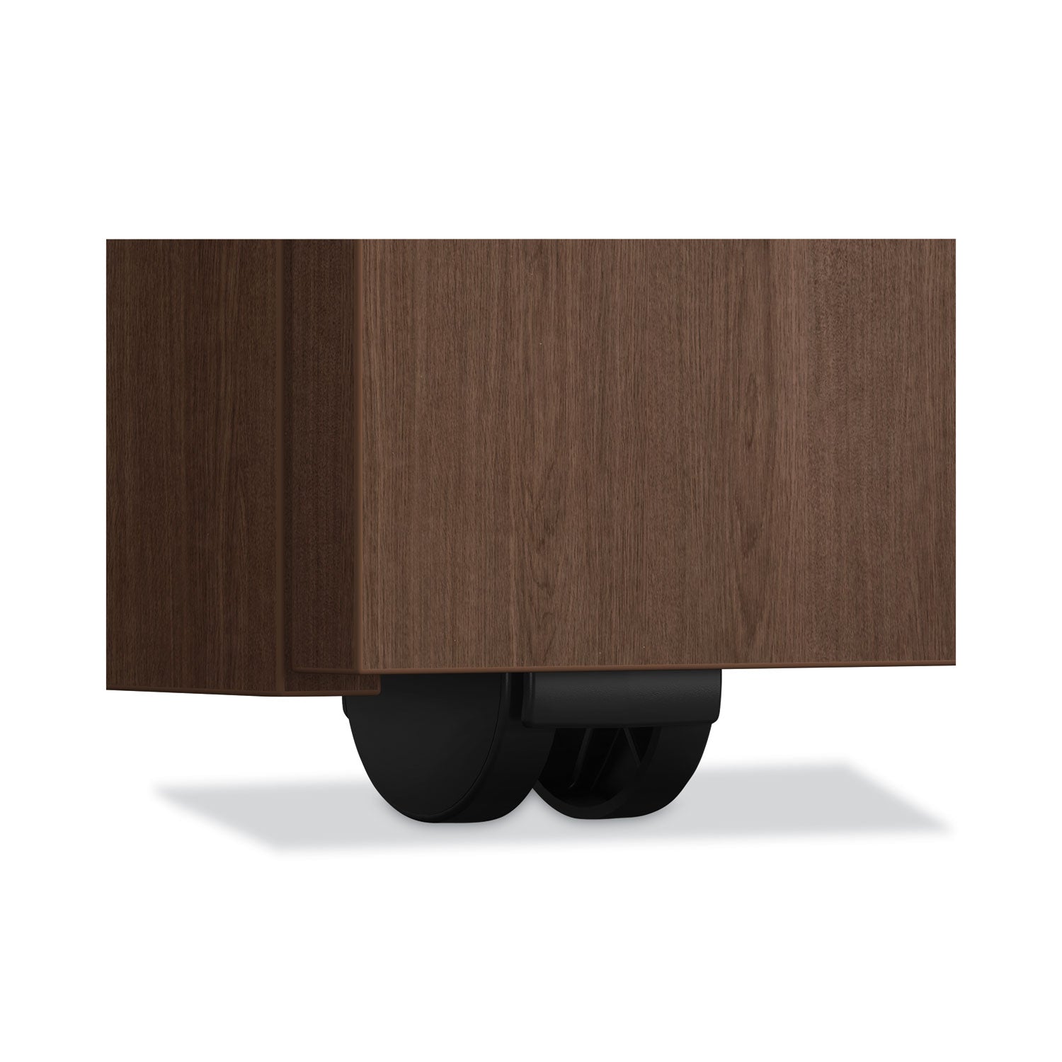 HON® Mod Mobile Pedestal, Left or Right, 3-Drawers: Box/Box/File, Legal/Letter, Sepia Walnut, 15" x 20" x 28"