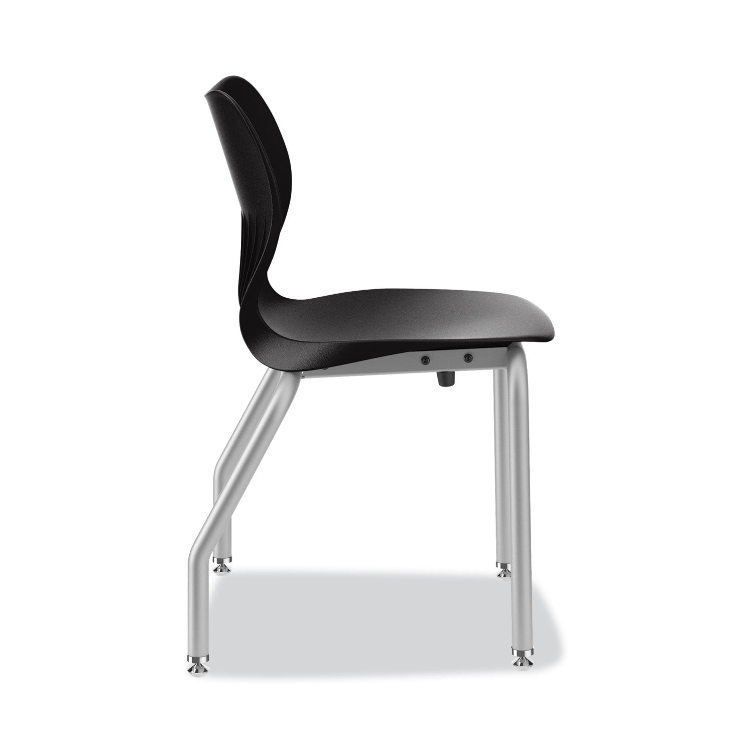 HON® SmartLink Four-Leg Chair, 19.5" x 19.63" x 31", Onyx Seat, Onyx Base, 4/Carton