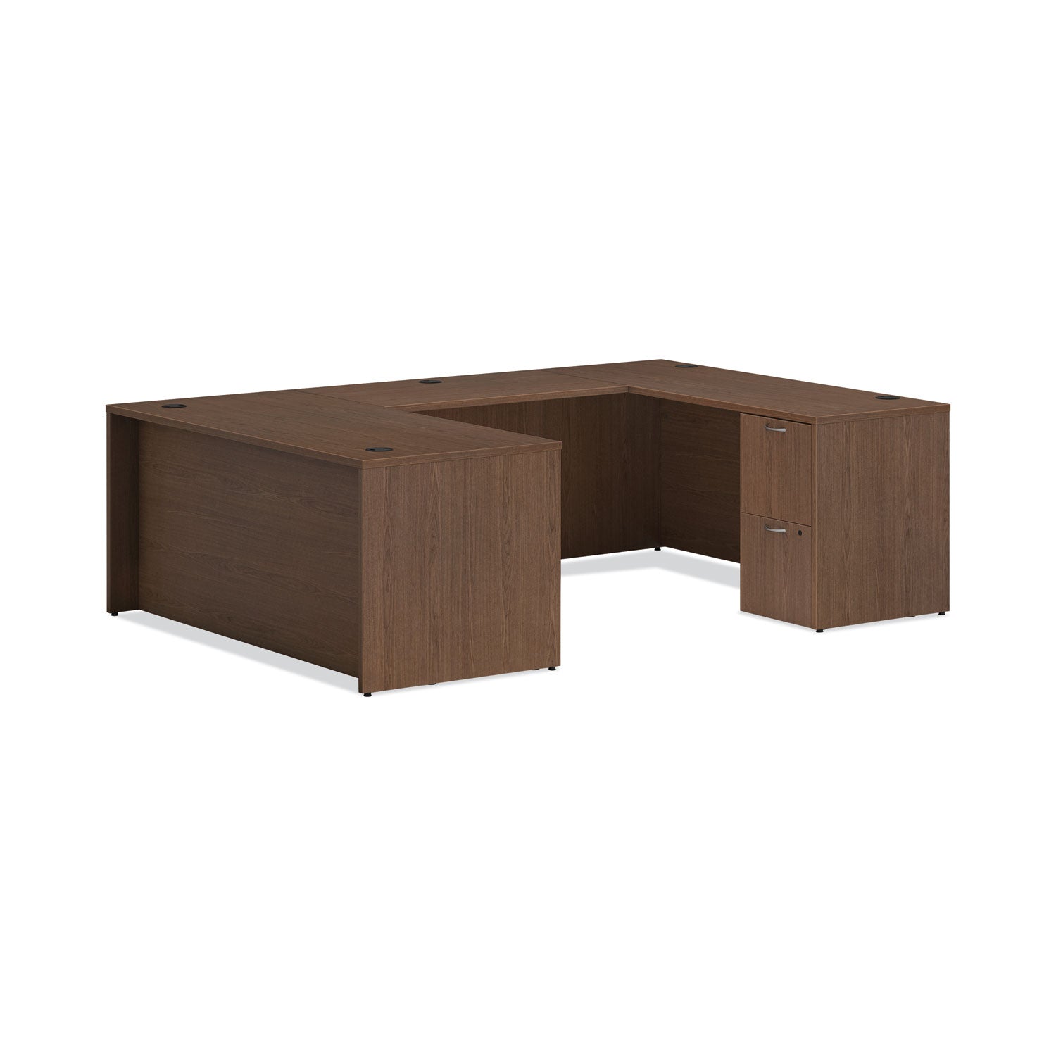 HON® Mod Bridges, 42w x 24d x 29h, Sepia Walnut