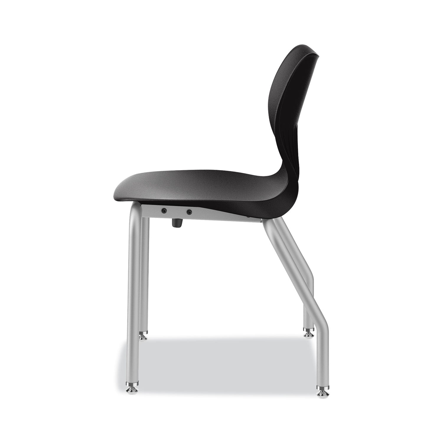 HON® SmartLink Four-Leg Chair, 19.5" x 19.63" x 31", Onyx Seat, Onyx Base, 4/Carton