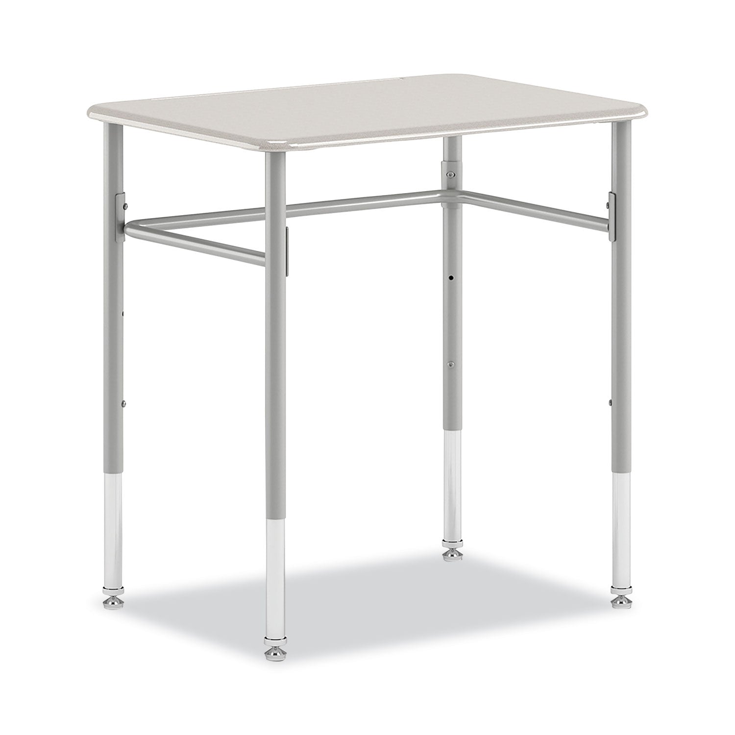 SmartLink Student Desk, Rectangle,  20" x 26" x 23" to 33", White, 2/Carton