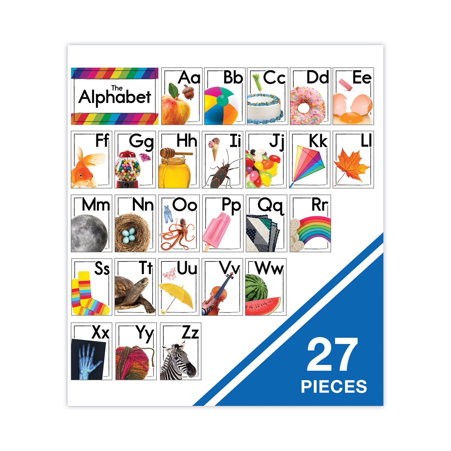 Carson-Dellosa Education Curriculum Bulletin Board Set. Alphabet, 27 Pieces