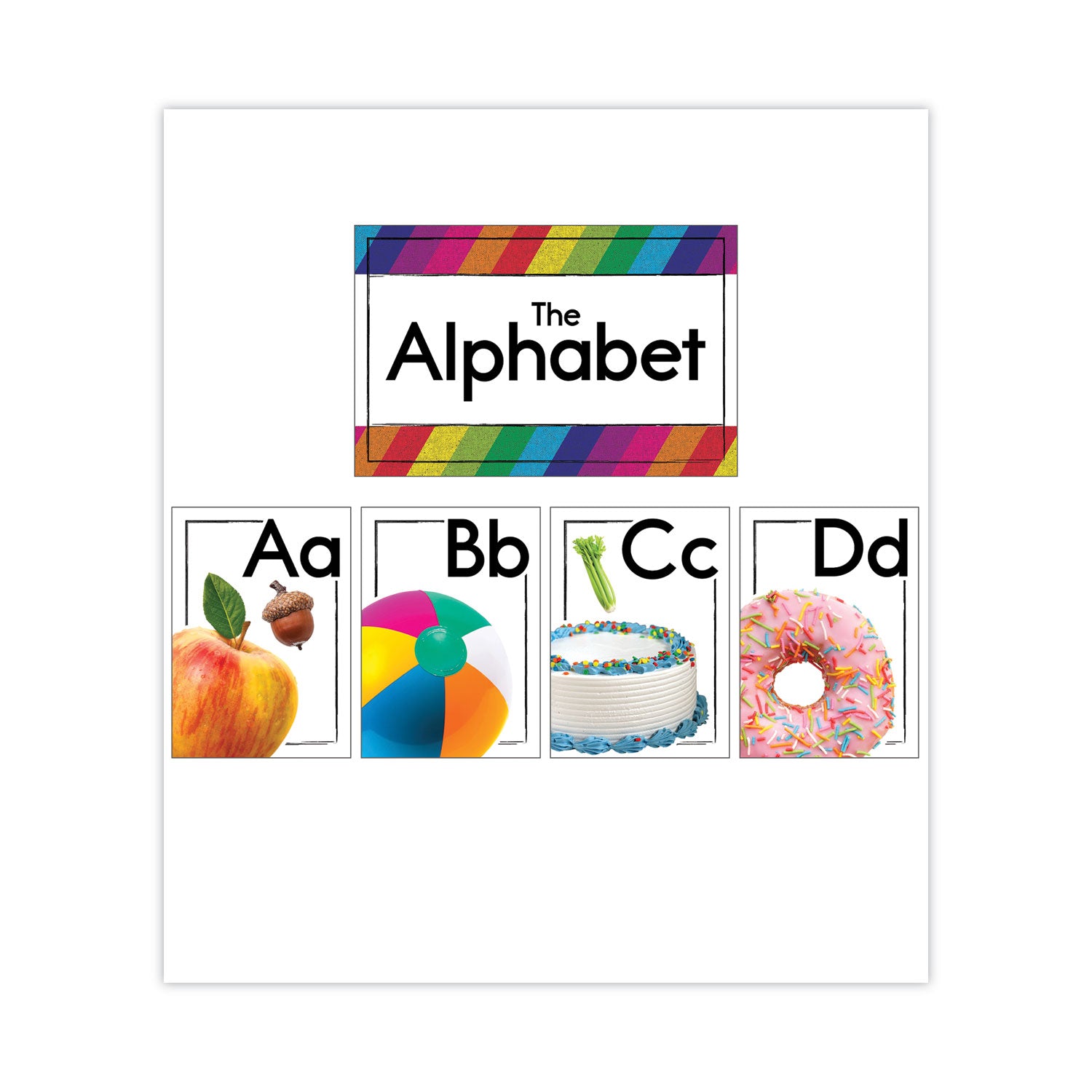 Curriculum Bulletin Board Set. Alphabet, 27 Pieces