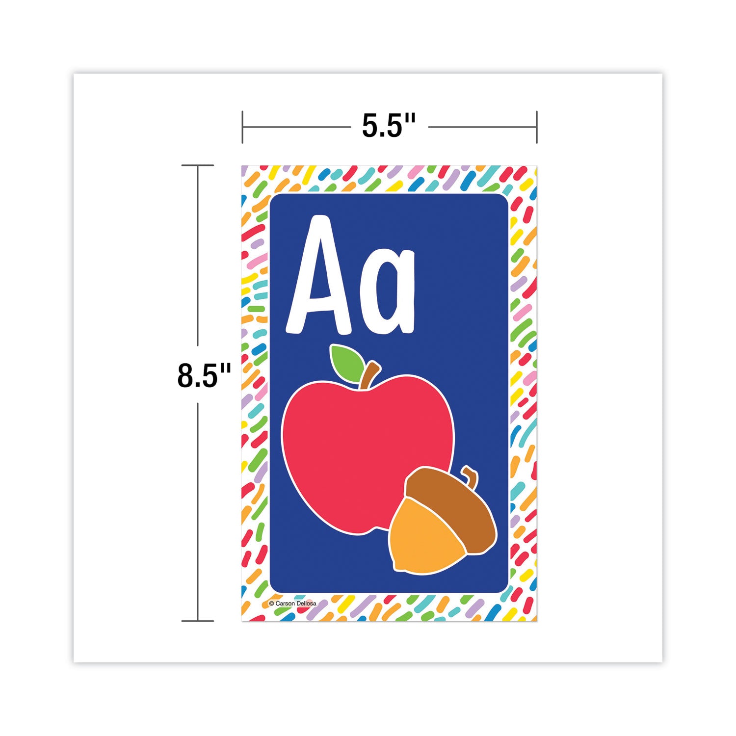 Carson-Dellosa Education Mini Posters, Alphabet, 26 Mini Posters